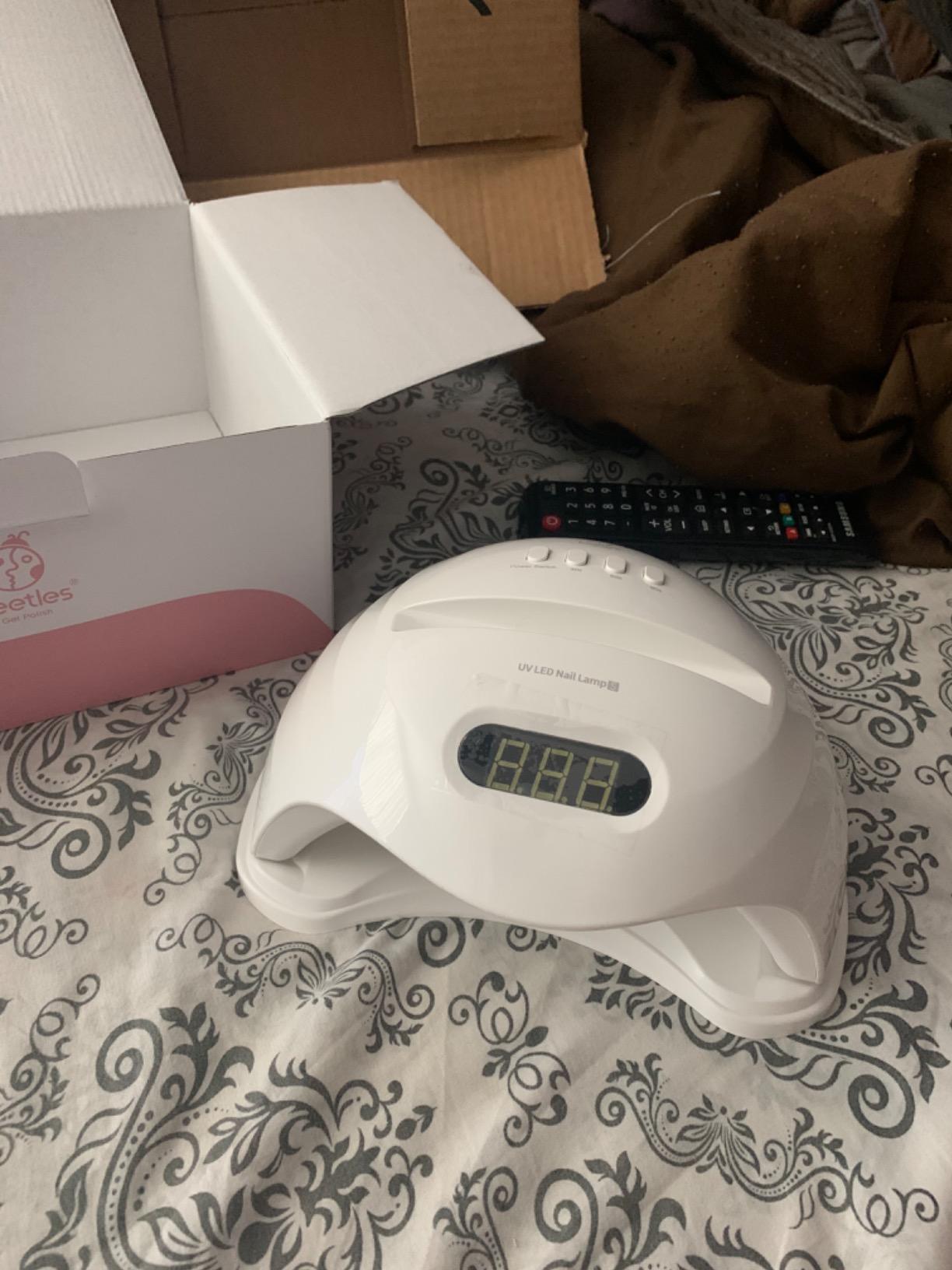 Beetles UV Nail Lamp with 3 Timer Smart Sensor UV Light for Gel Nails Pink customer photo 2