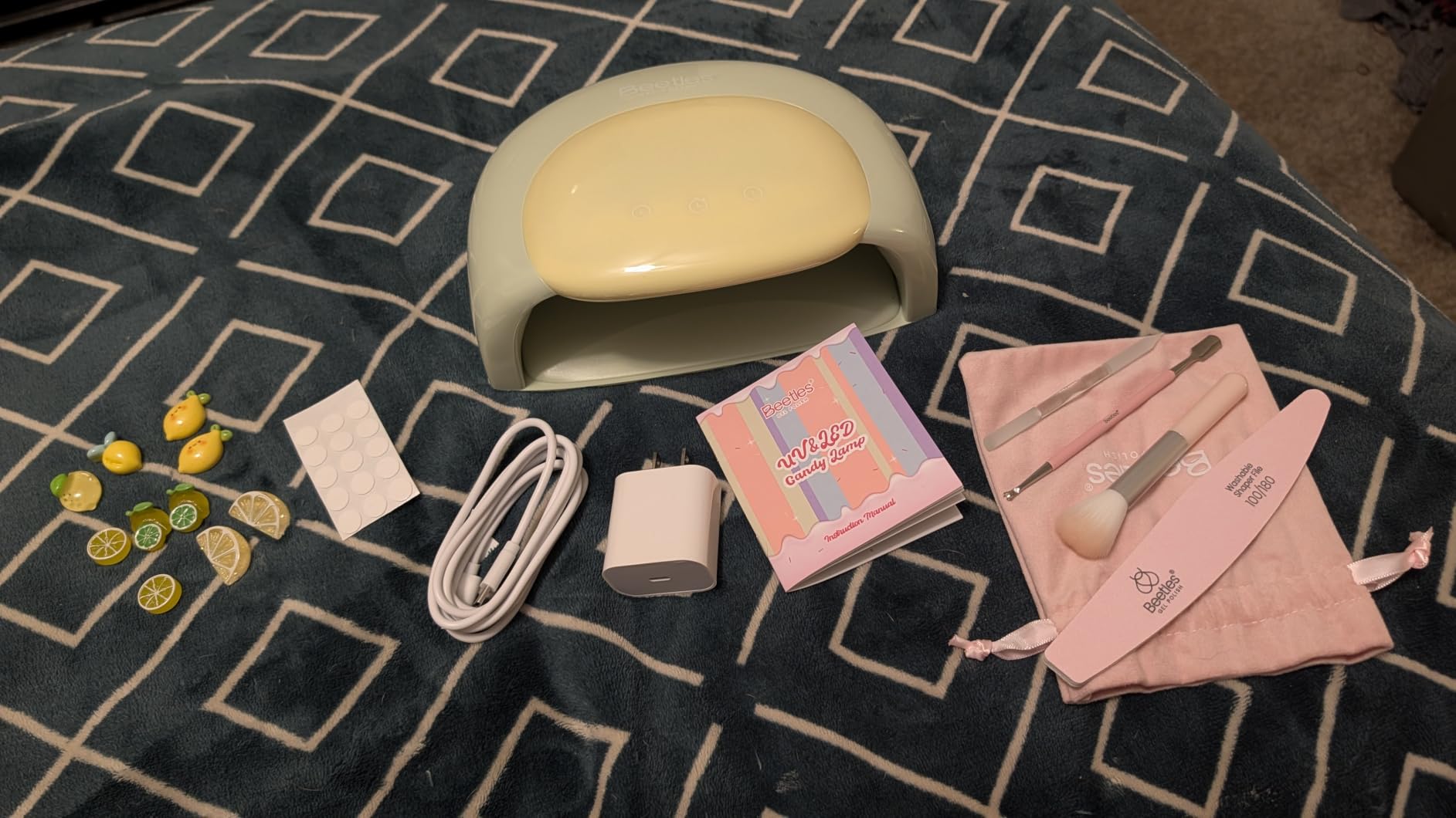 Beetles UV Nail Lamp with 3 Timer Smart Sensor UV Light for Gel Nails White customer photo 2