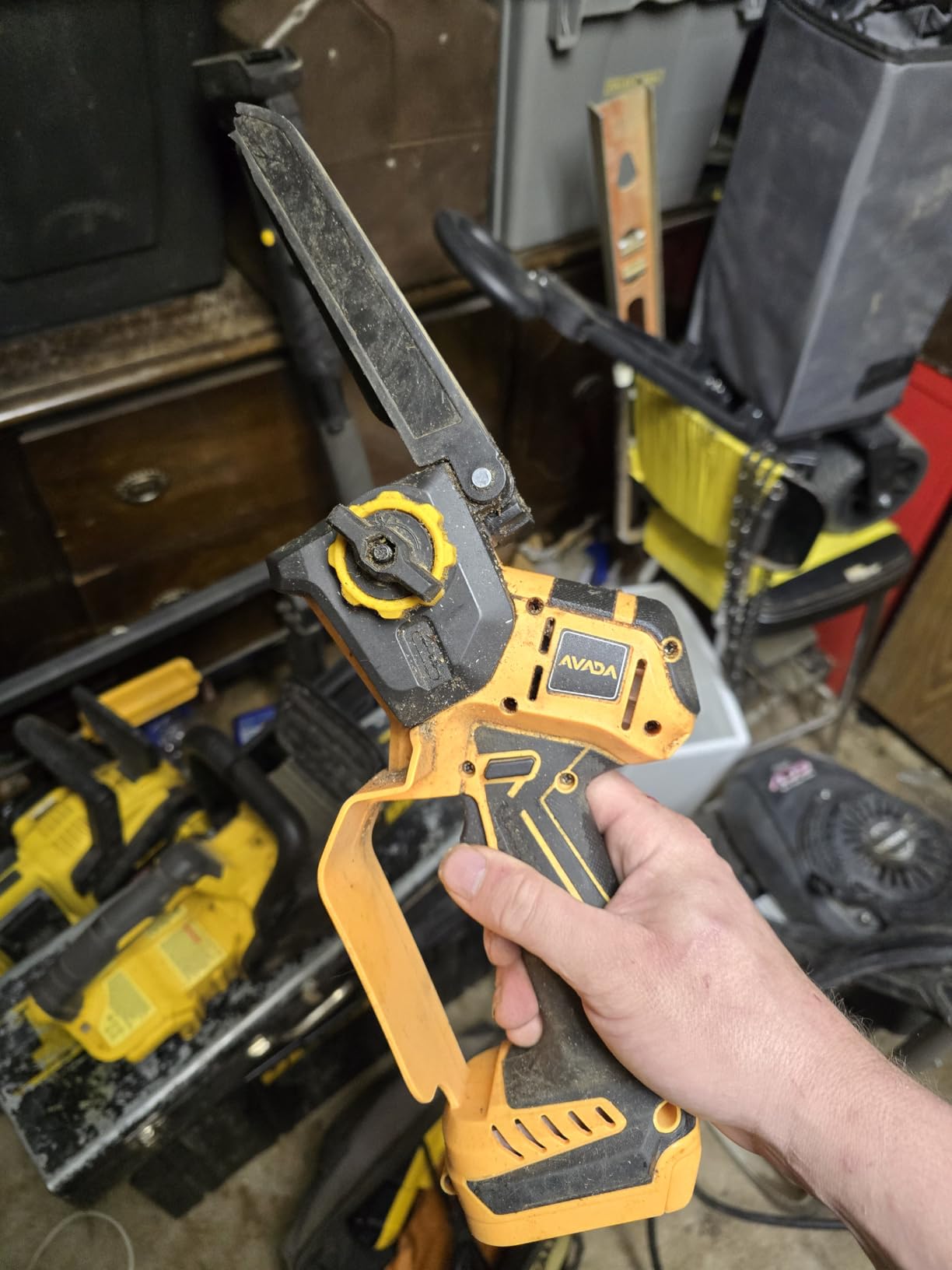 2-IN-1 Cordless 8-Inch Pole Saw & Chainsaw for DeWALT 20V MAX Battery - 1200W Brushless Motor, Total Reach of Max 15.9 FT, Lightweight, 8