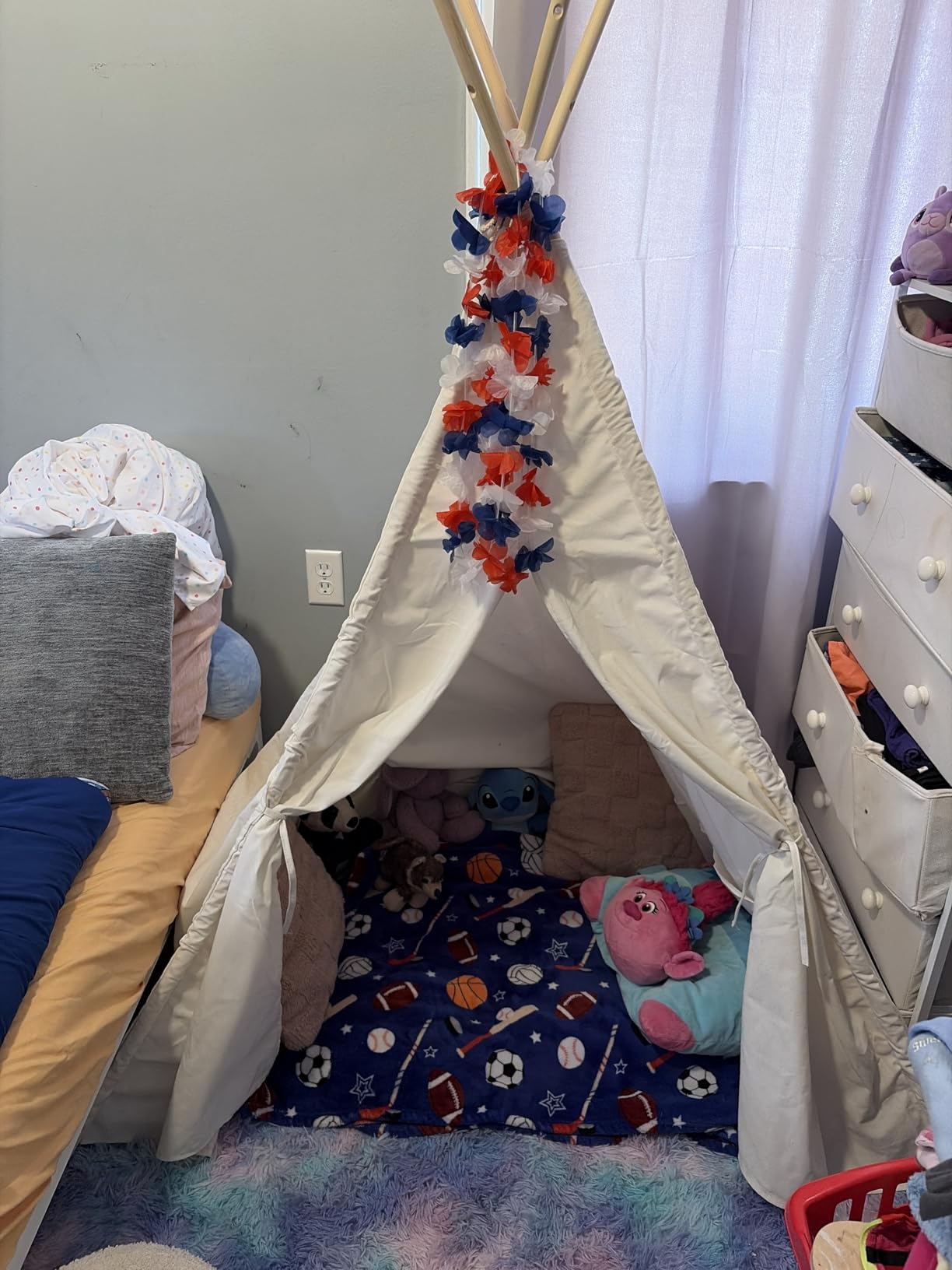 Sumbababy Teepee Tent Play Tents Girl Boy Indoor Outdoor Gift Playhouse Toy customer photo 1