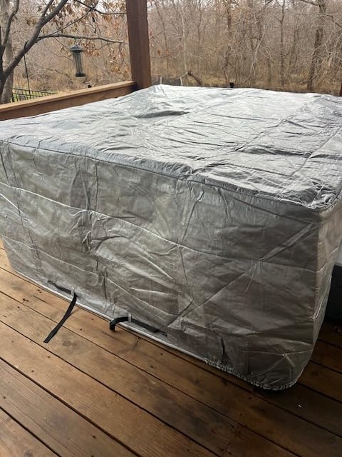 Insulated Inflatable Hot Tub Cover,Round Spa Thermal Cover customer photo 1