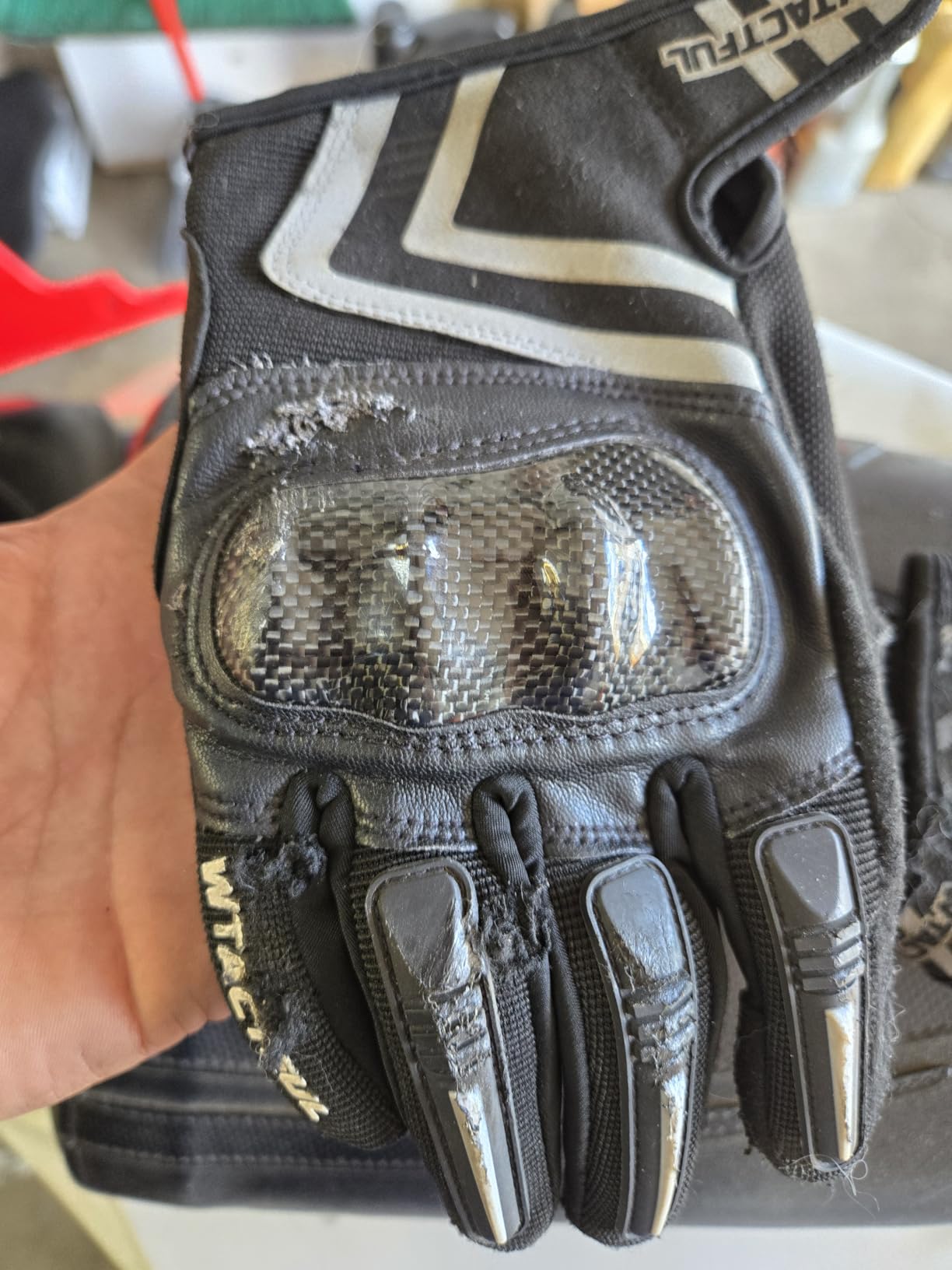 WTACTFUL Lightweight Motorcycle Gloves for Men Women Touchscreen Summer | Carbon Knuckle Protection, Breathable & Anti-Slip for Motorbike Dirt Bike Cycling Motocross MTB ATV Cruising Casual customer photo 1