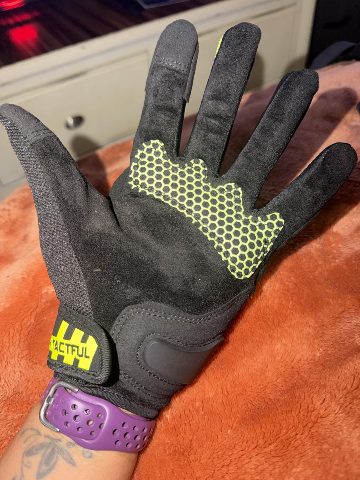 WTACTFUL Lightweight Motorcycle Gloves for Men Women Touchscreen Summer | Carbon Knuckle Protection, Breathable & Anti-Slip for Motorbike Dirt Bike Cycling Motocross MTB ATV Cruising Casual customer photo 2