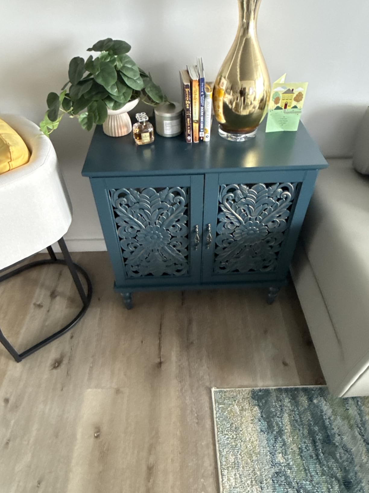 ARTPOWER Vintage Accent Cabinet with 2 Doors, Credenza for Living Room customer photo 1