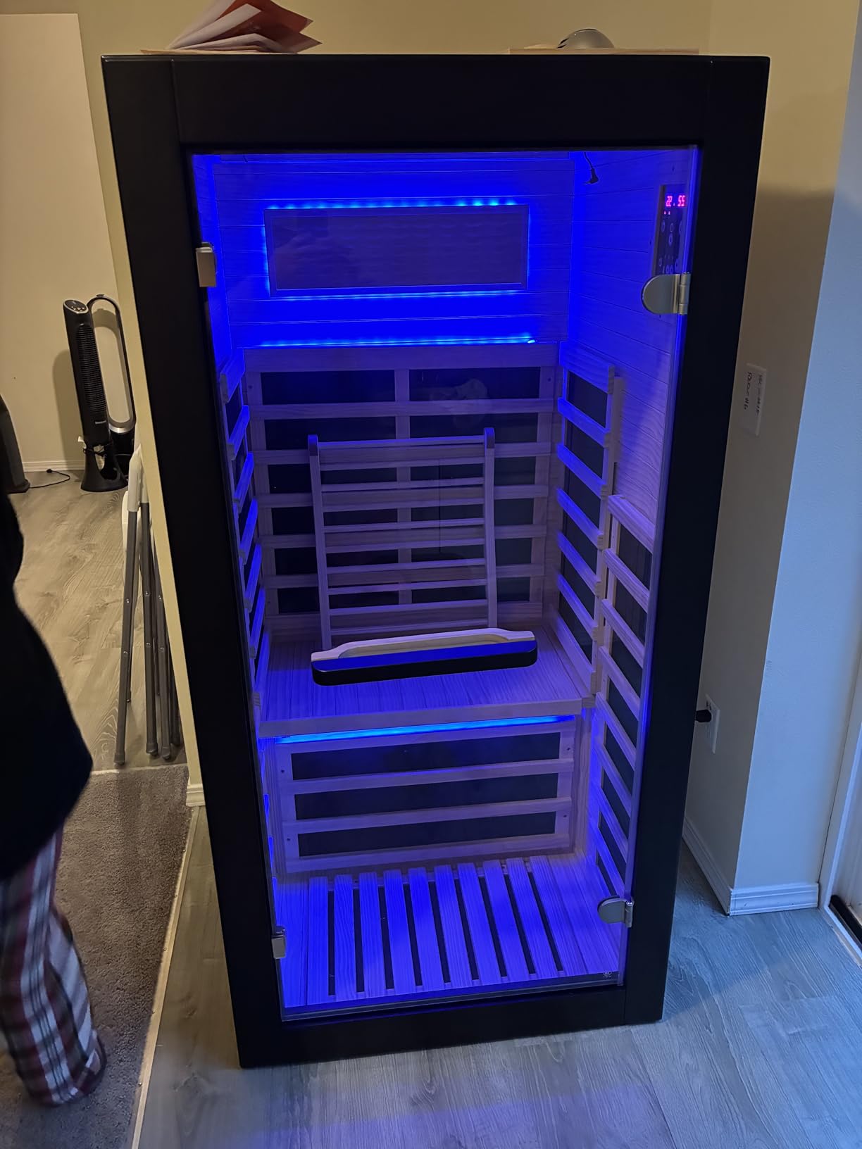 OUTEXER Outdoor Traditional Sauna 4-5 Person 240V 4.5KW 6'x6’ Steam Saunas customer photo 2