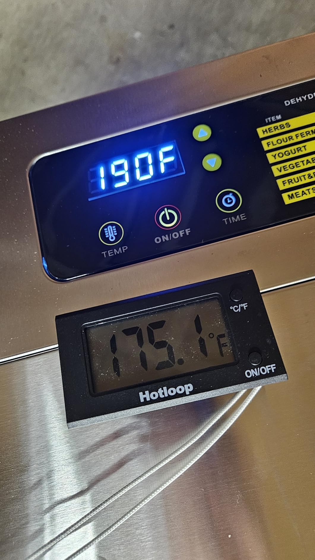 Commercial 10 Trays Food Dehydrator Machine for Jerky and Herbs Usable Area up to 24.65ft² and 194℉ Temperature 1000W Detachable Stainless Steel Dryer for Meat Fruit Mushrooms Beef Food Secret Silver customer photo 1