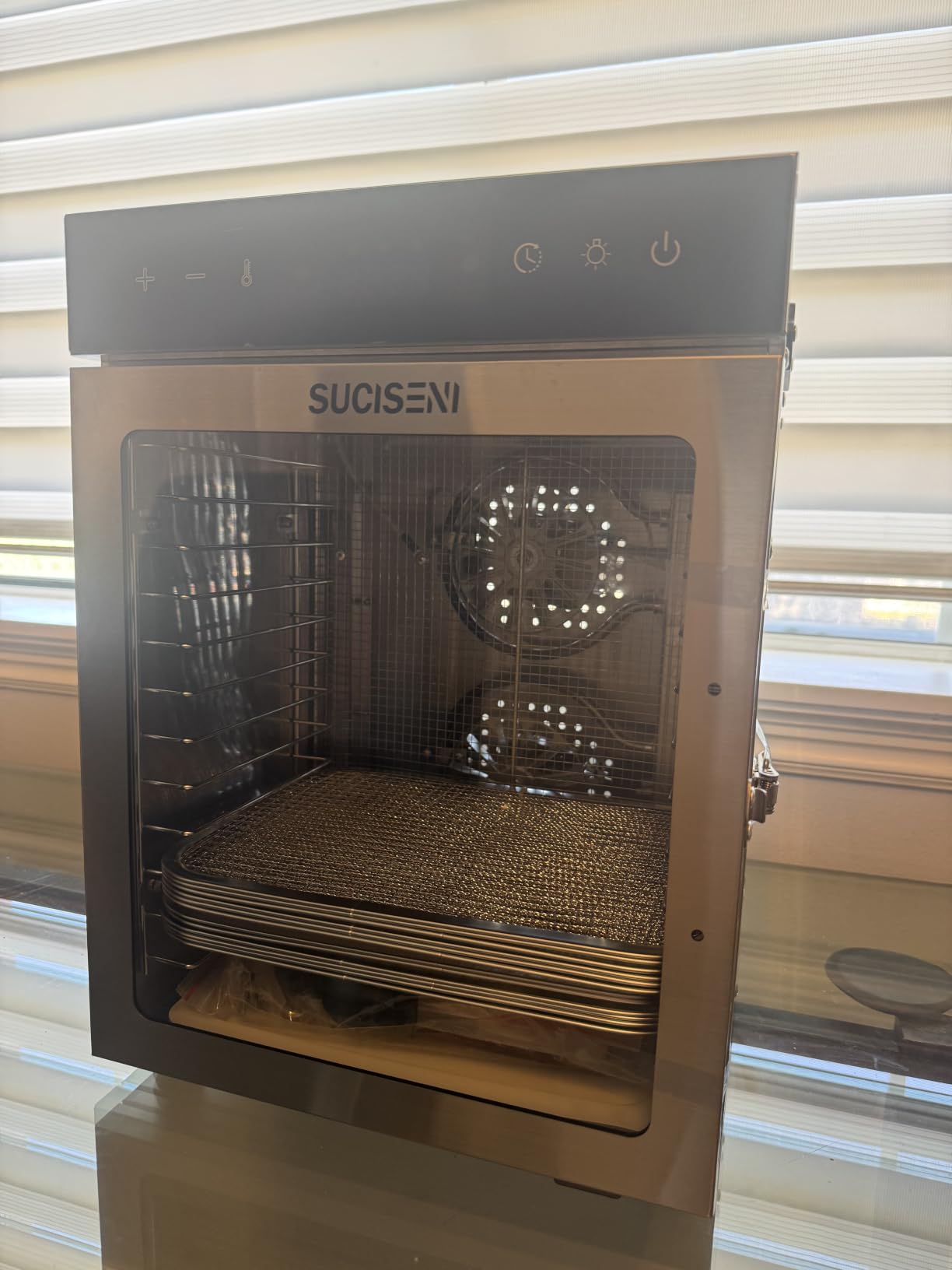 SUCISENI 12 Trays Food Dehydrator for Home Use,1000W Dual Fans,7.36 ft² customer photo 1