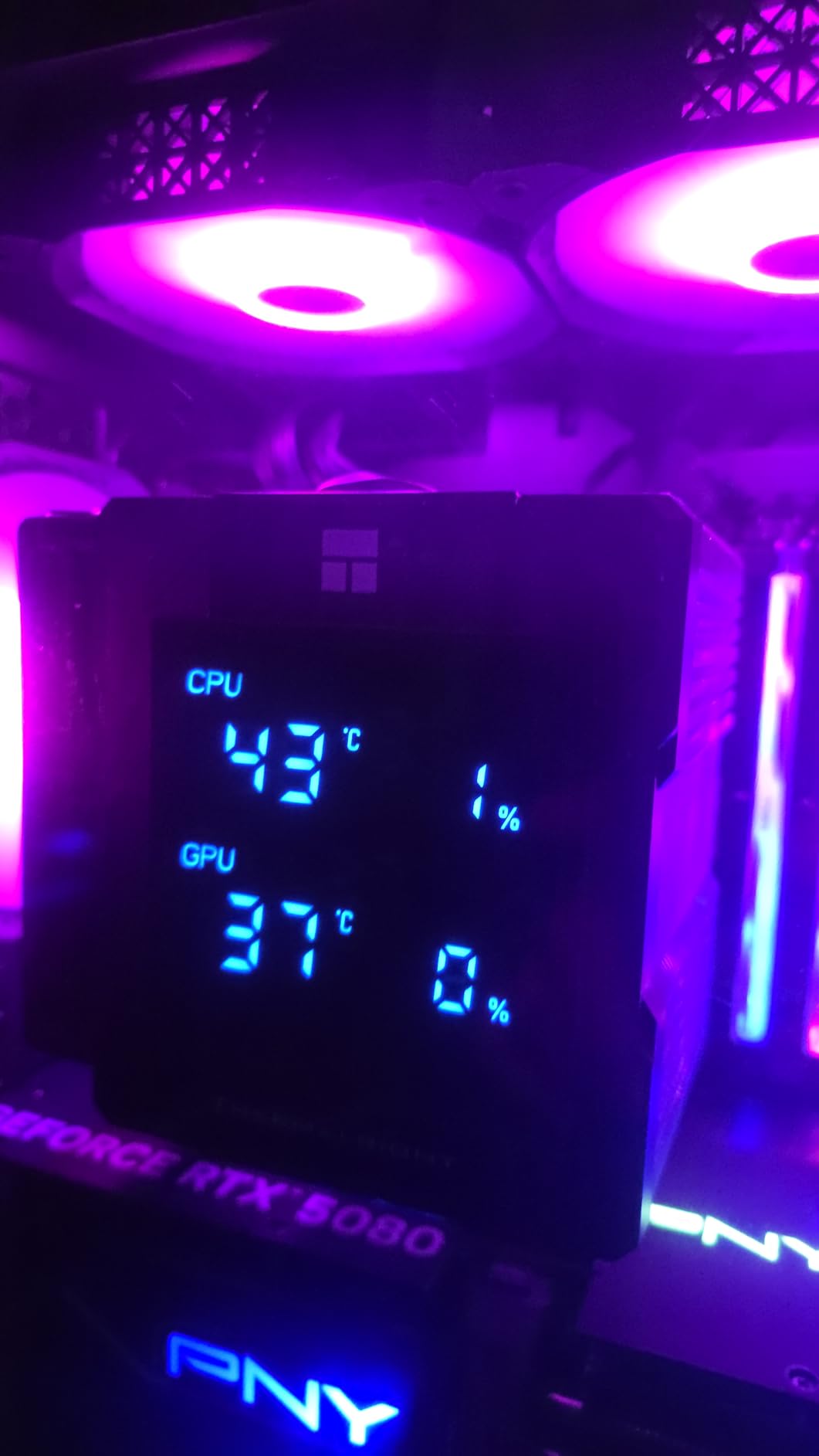 MUSETEX ATX PC Case 7 PWM ARGB Fans Pre-Installed, Type-C Mid Tower Computer Case with Full-View Dual Tempered Glass, Gaming PC Case, Black(K2) customer photo 1