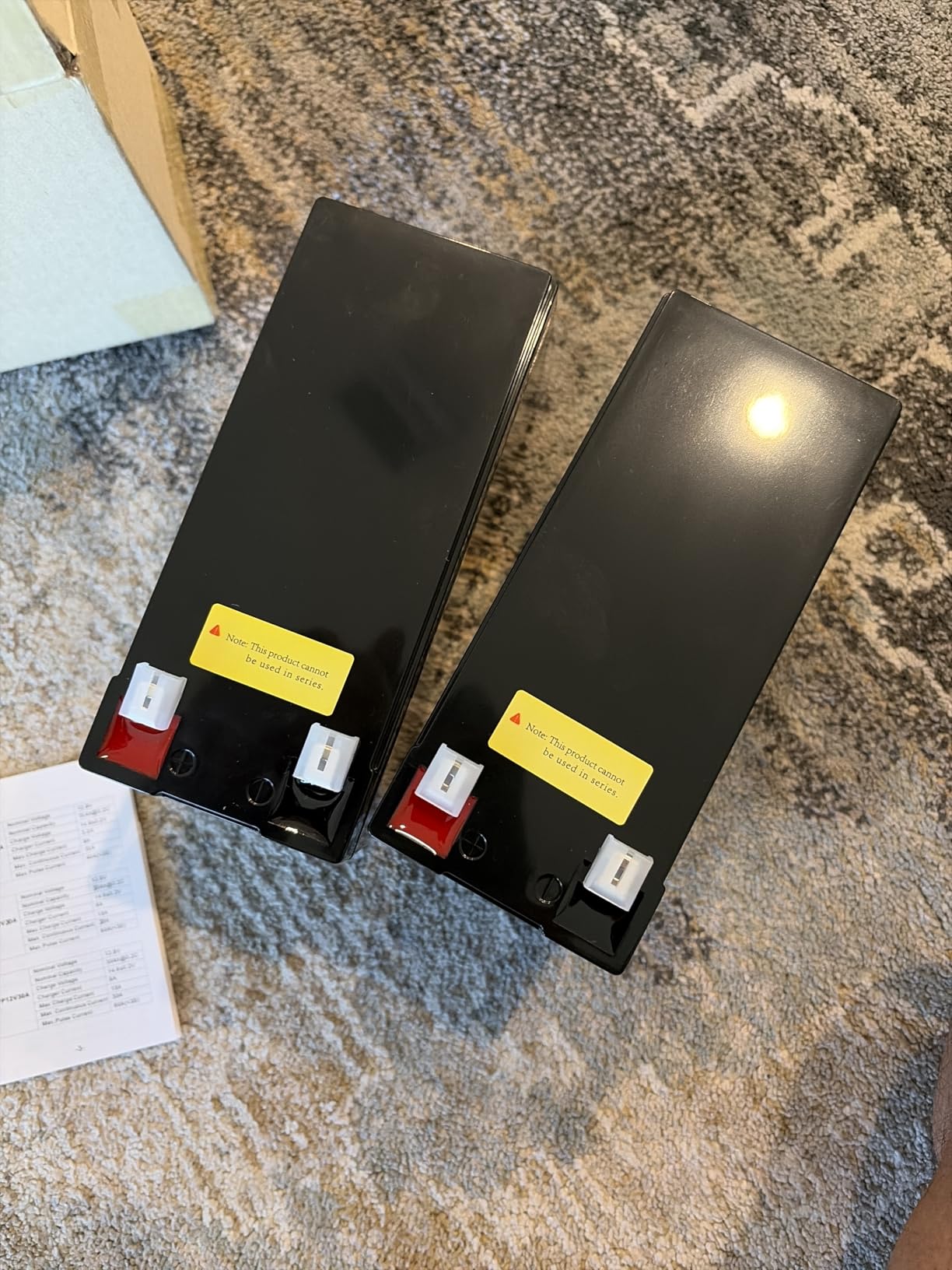 12V 200Ah LiFePO4 Lithium Battery, Built-in 200A BMS, 15000+ Deep Cycles, Max 2560W Power Output, FCC UL Certificates, Perfect for RV, Solar, Marine, Off-Grid, etc. (2PCS) customer photo 1