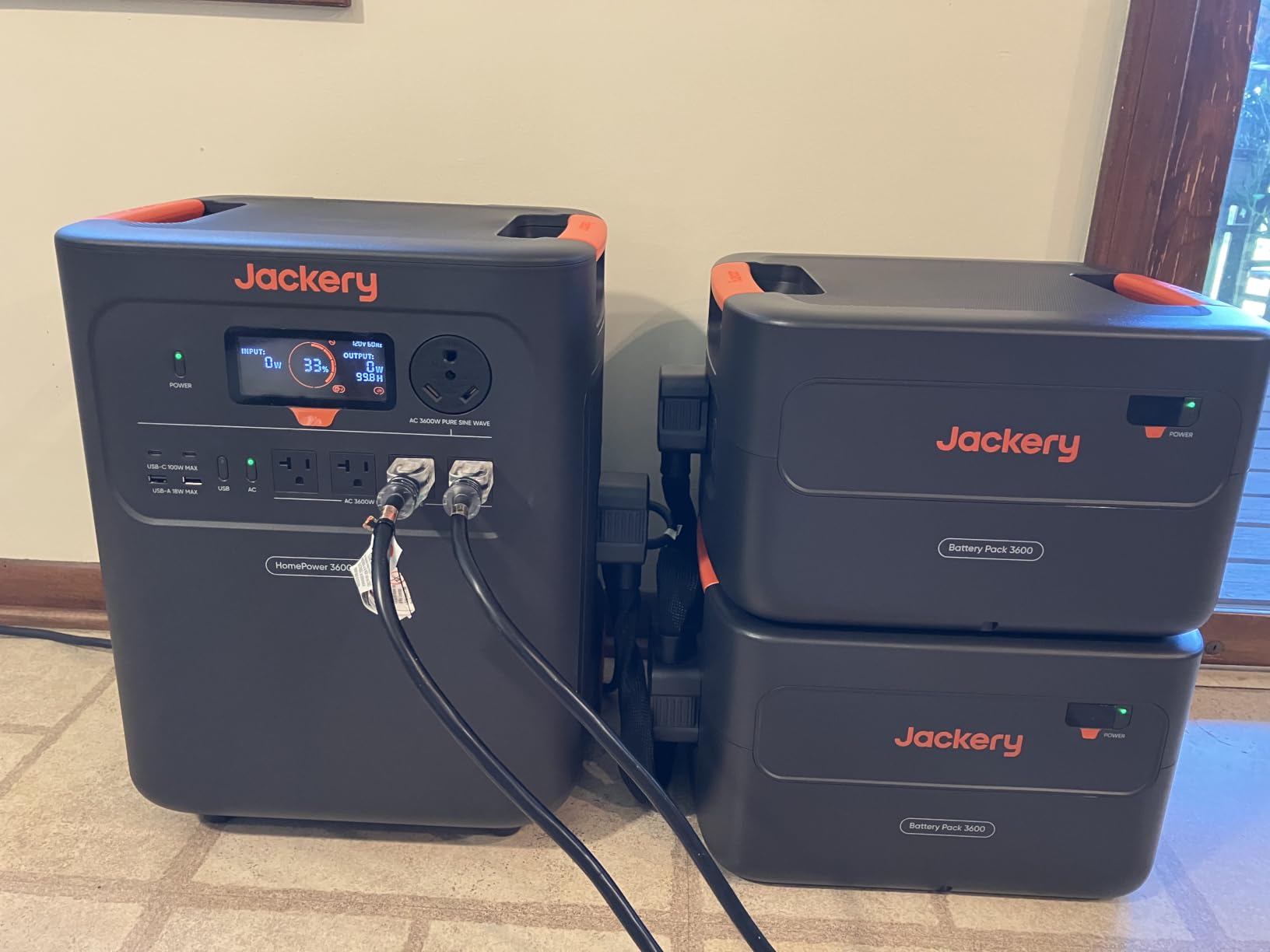 Jackery HomePower 3600 Plus Power Station, 3584Wh, 3600W AC Output customer photo 1