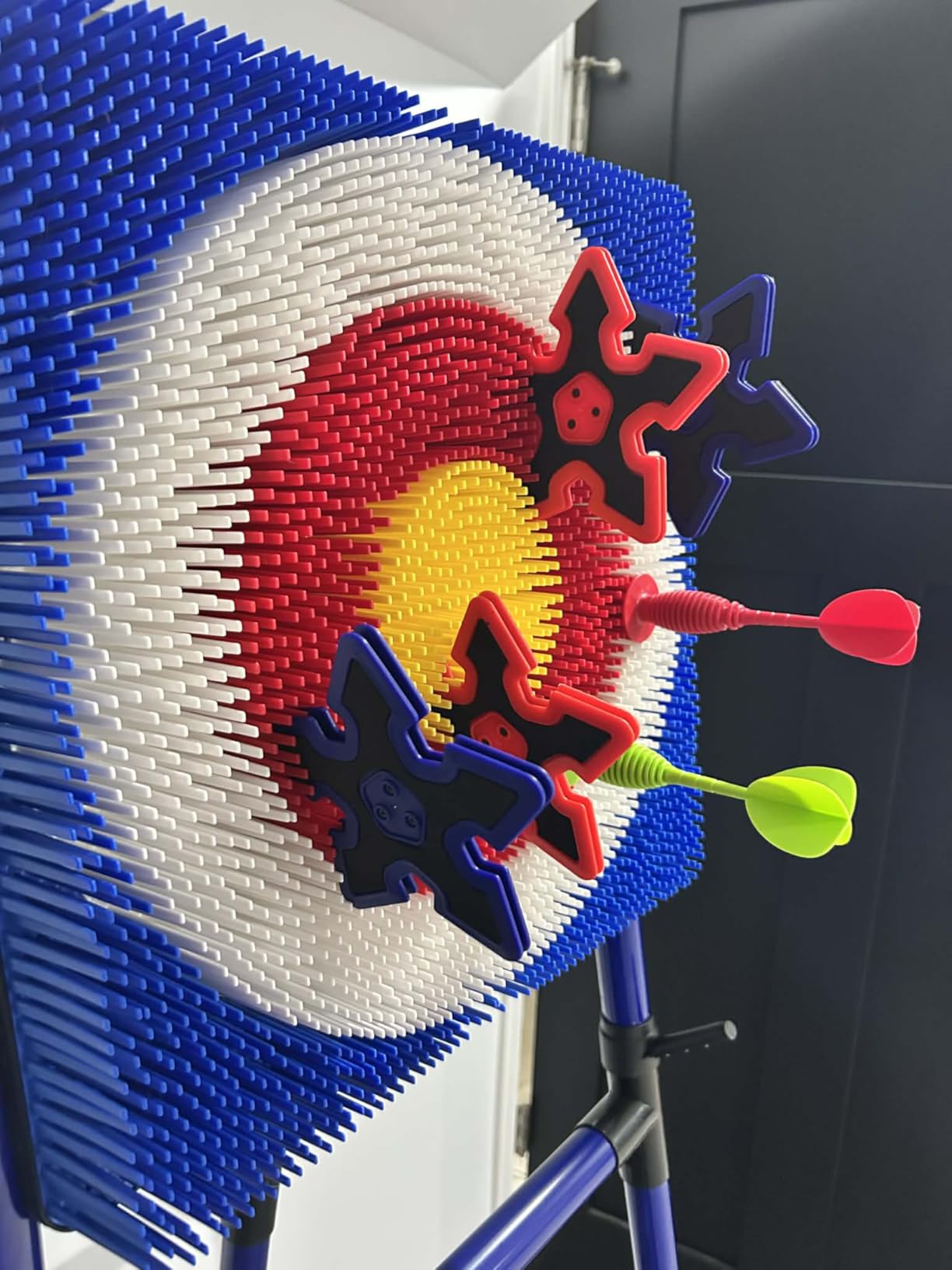 Axe Throwing Game for Backyard with Bristle Target & 12 Throwing Axes Set, Indoor & Outdoor Games for Adults, Kids & Family, Yard Games Toys, Axe Throwing Target,Dart Board customer photo 2