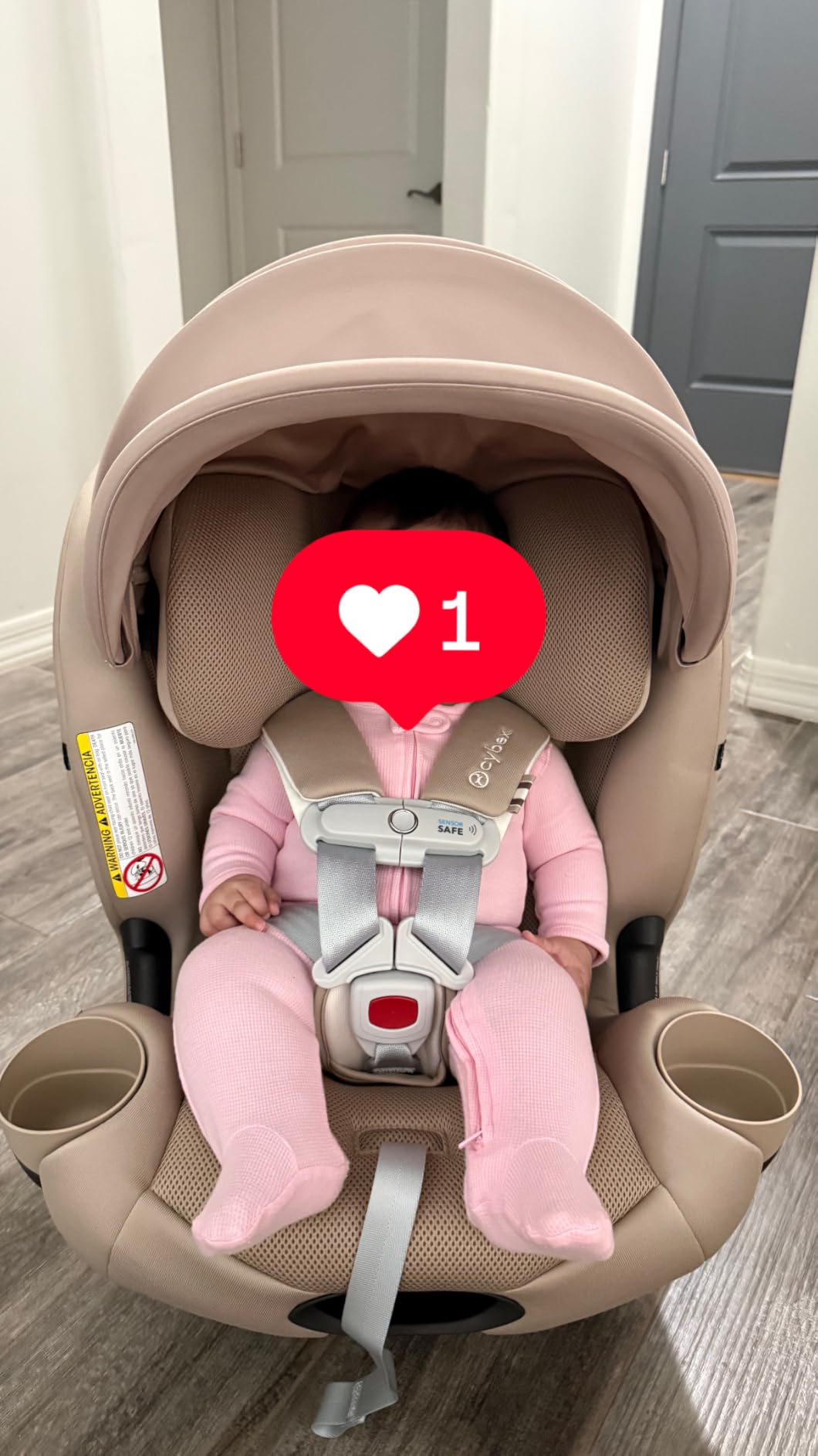Cybex Callisto G 360 Rotating All-in-One Convertible Car Seat, Almond Beige customer photo 2