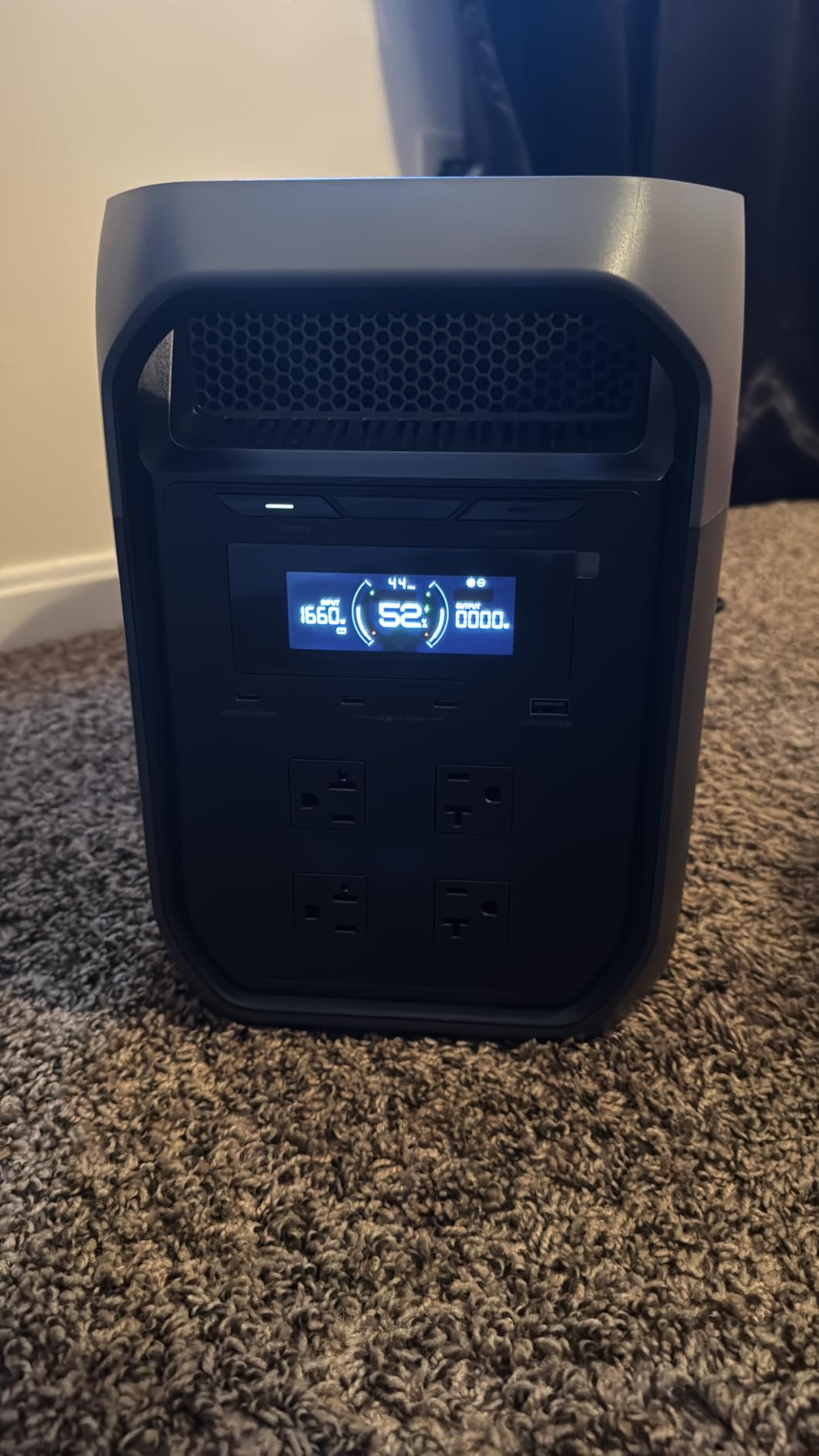 EF ECOFLOW DELTA 3 Max Portable Power Station, 2048Wh LFP Battery, 2400W customer photo 1