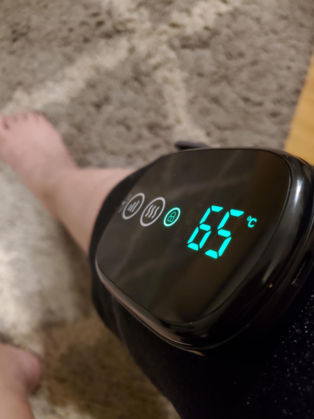 HOMRELEXA Cordless Heated Knee Massager, Knee Heating Pad, Gift Box Edition customer photo 1