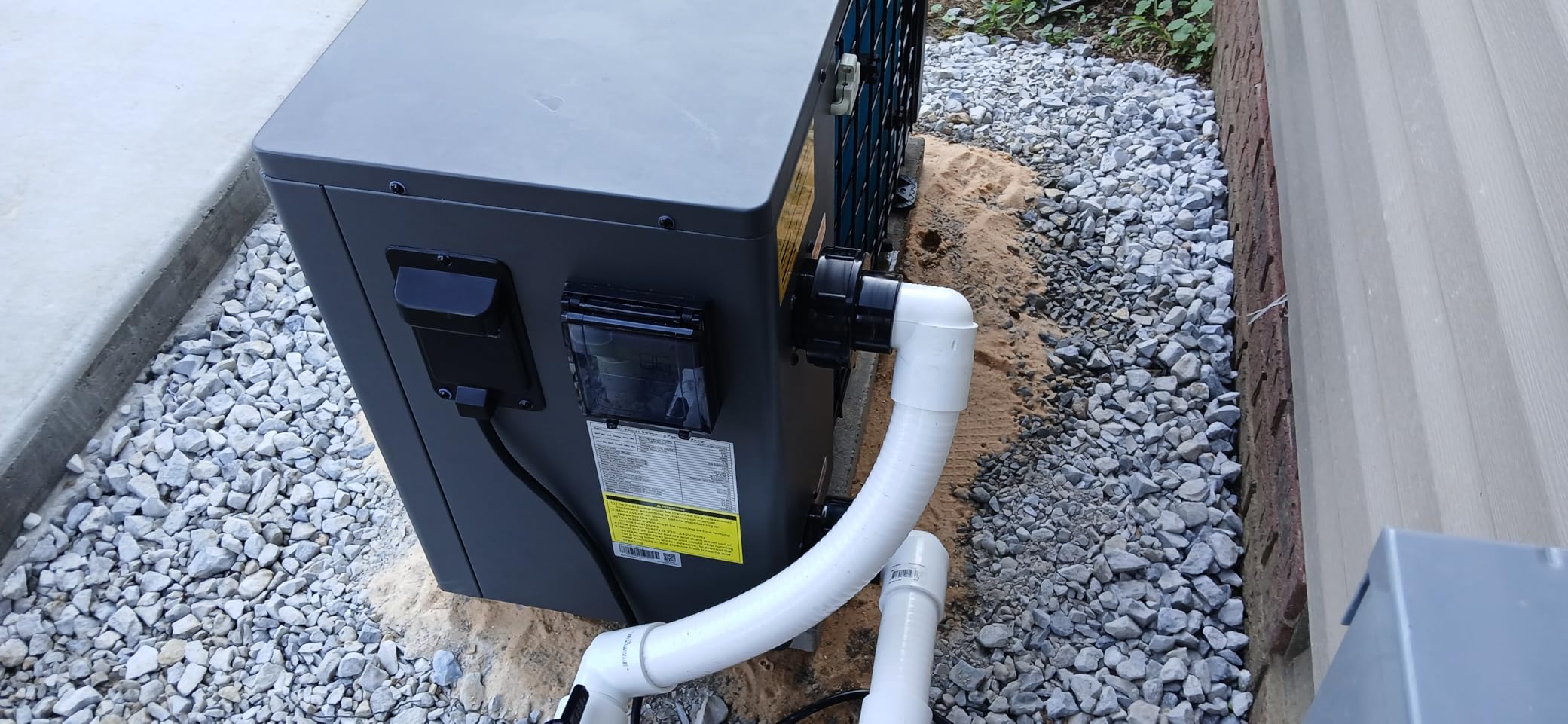 120,000 Btu Inverter Pool Heat Pump for Inground Pools 220V customer photo 1