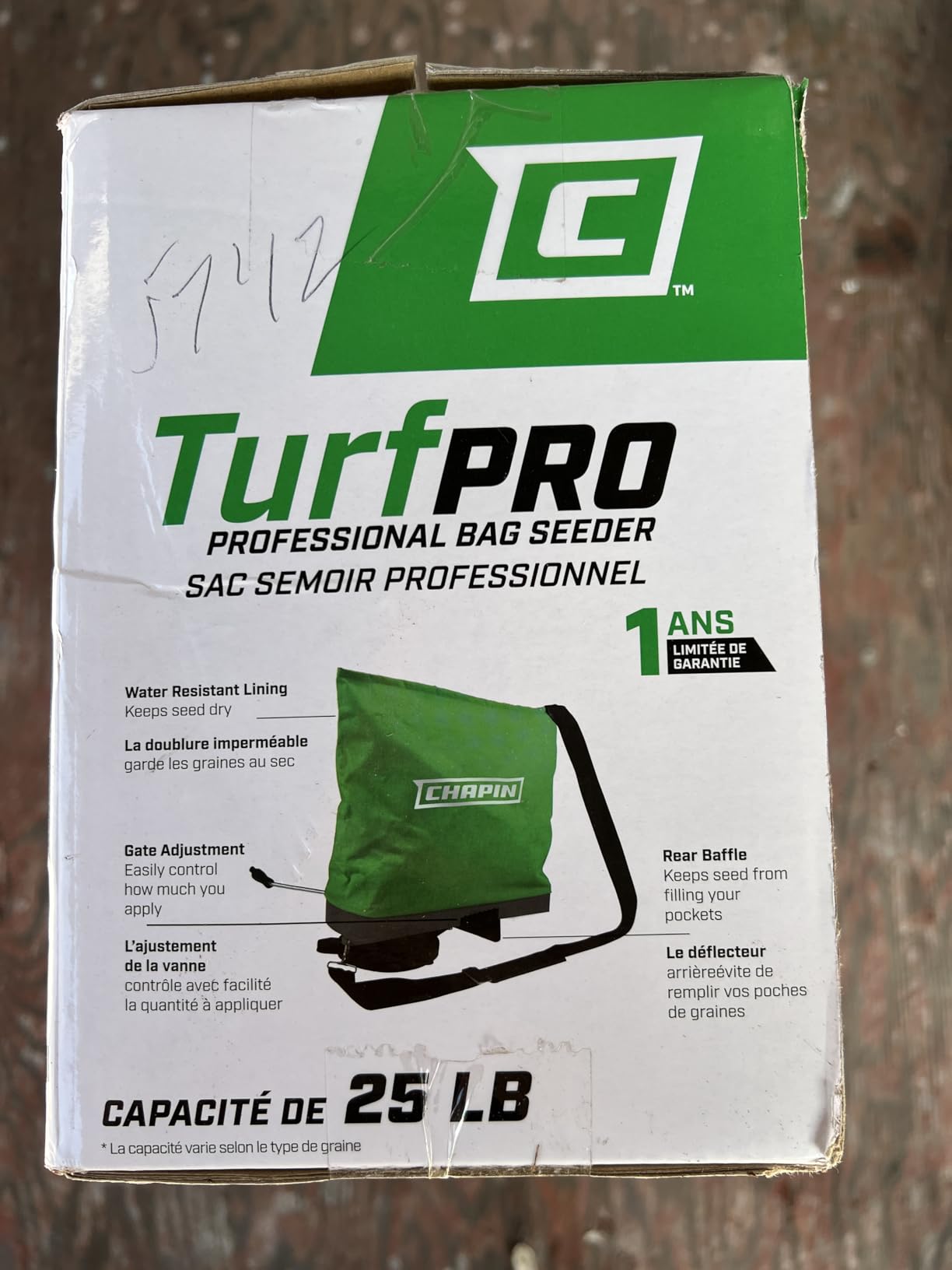 CHAPIN 84700A TurfPro 25 lb Handheld Bag Spreader, Grass Seed & Fertilizer customer photo 2