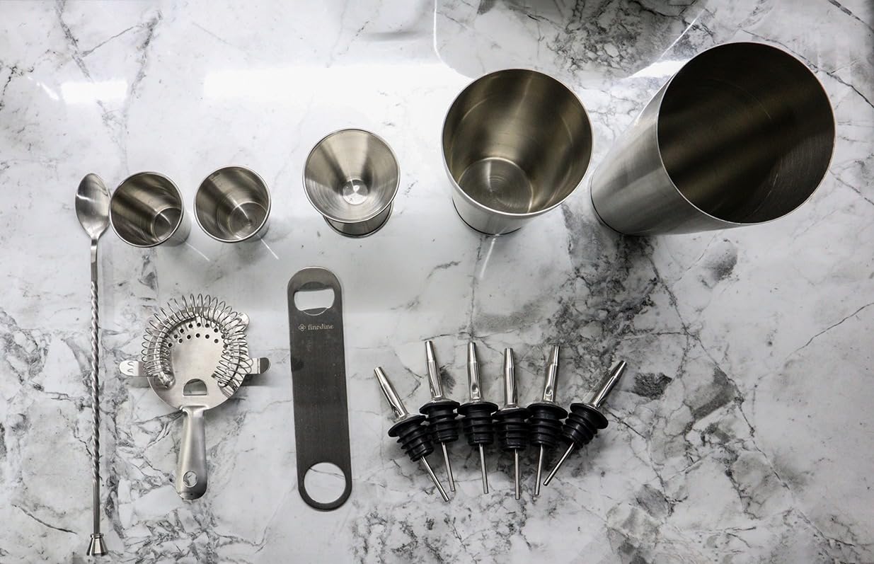 FineDine Stainless Steel Bar Set Cocktail Shaker Set Bartender Kit customer photo 1