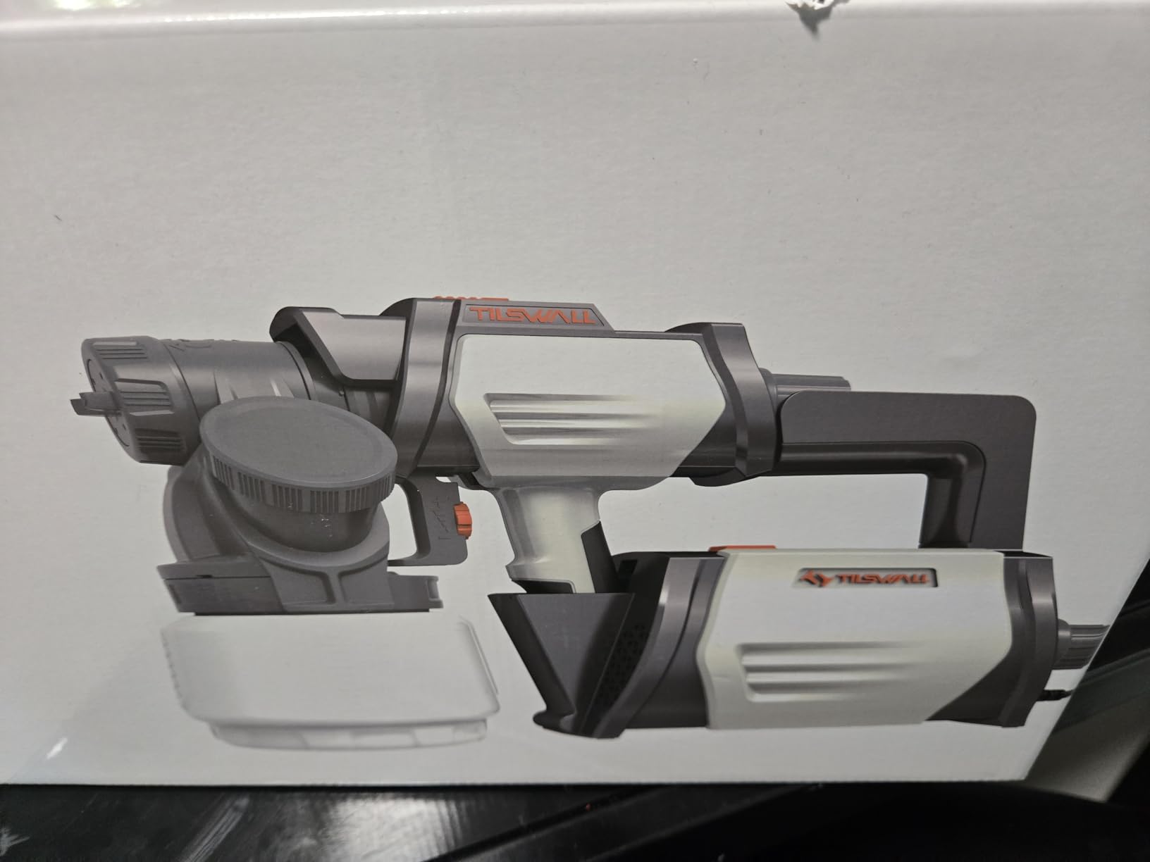 Tilswall Shark800 Paint Sprayer HVLP 800W Electric Spray Paint Gun, White customer photo 2