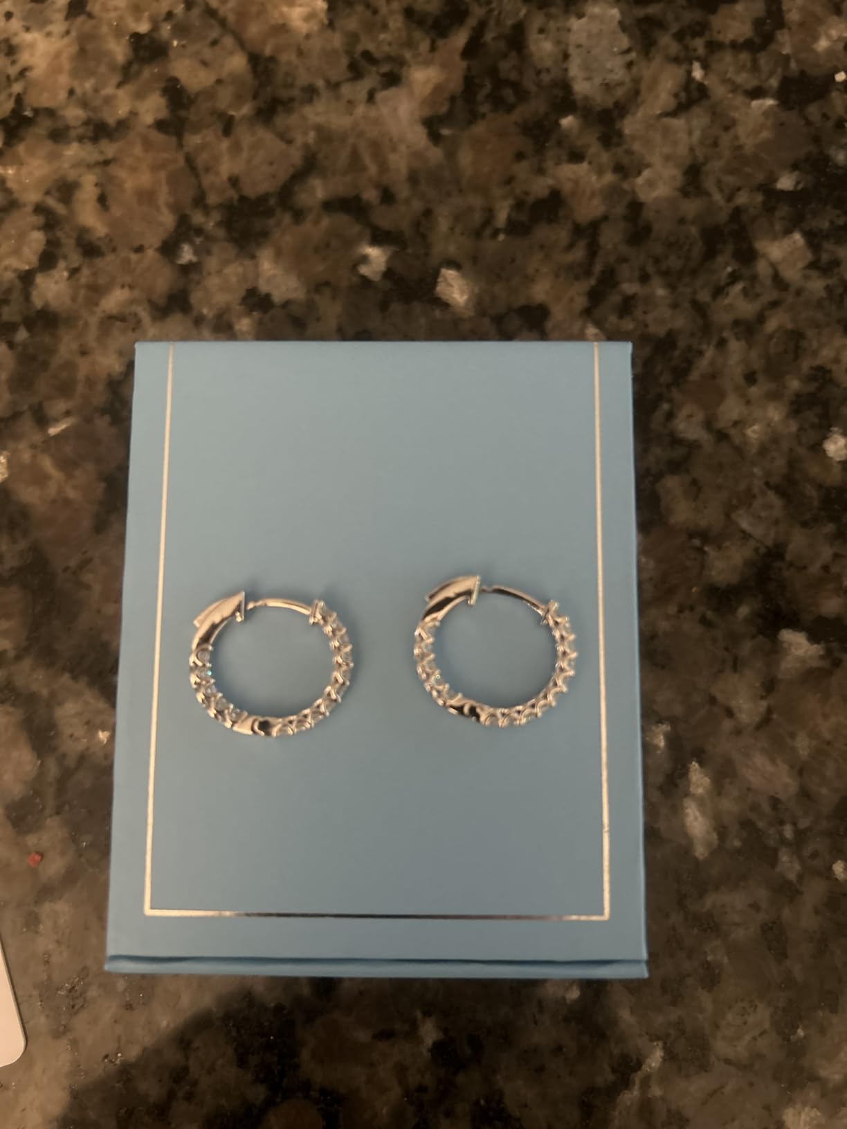 Belacqua Round Lab Grown Inside Out Diamond Hoop Earrings customer photo 1
