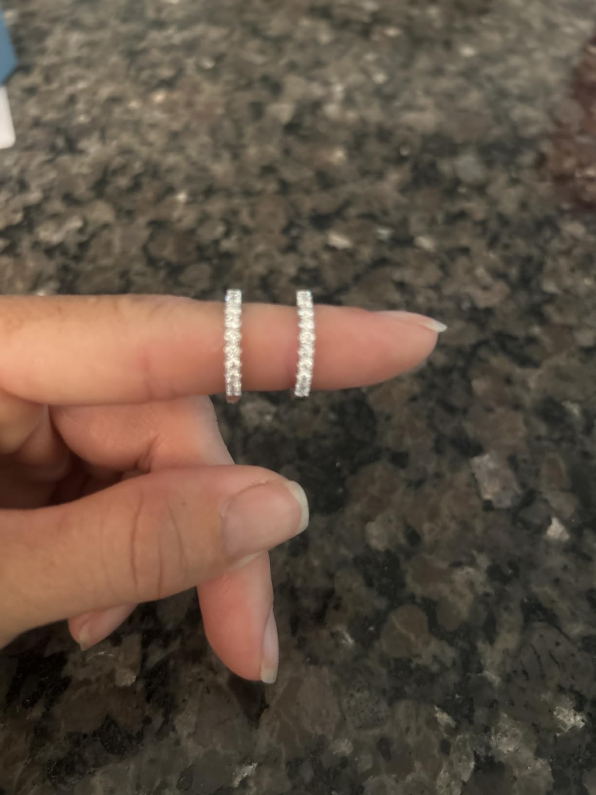 Belacqua Round Lab Grown Inside Out Diamond Hoop Earrings customer photo 2