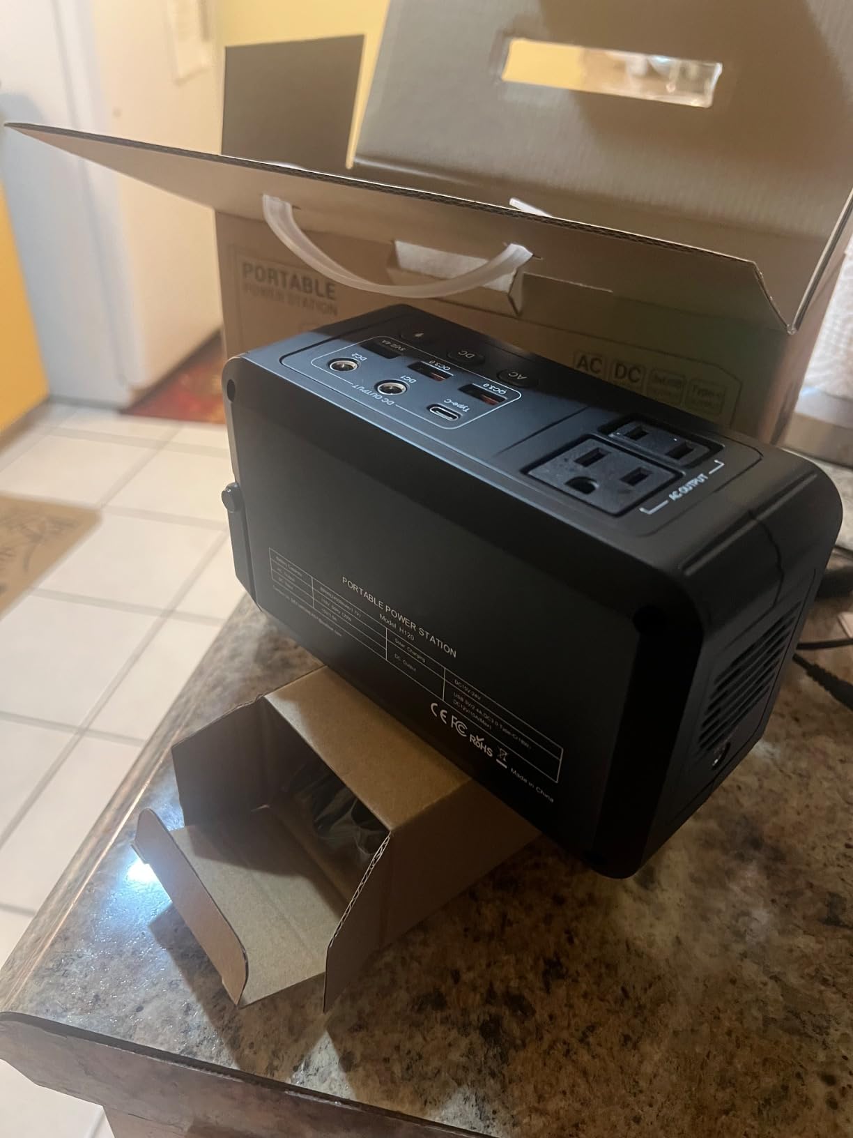 HOWEASY Portable Power Station 300W,Solar Generator 222Wh customer photo 1