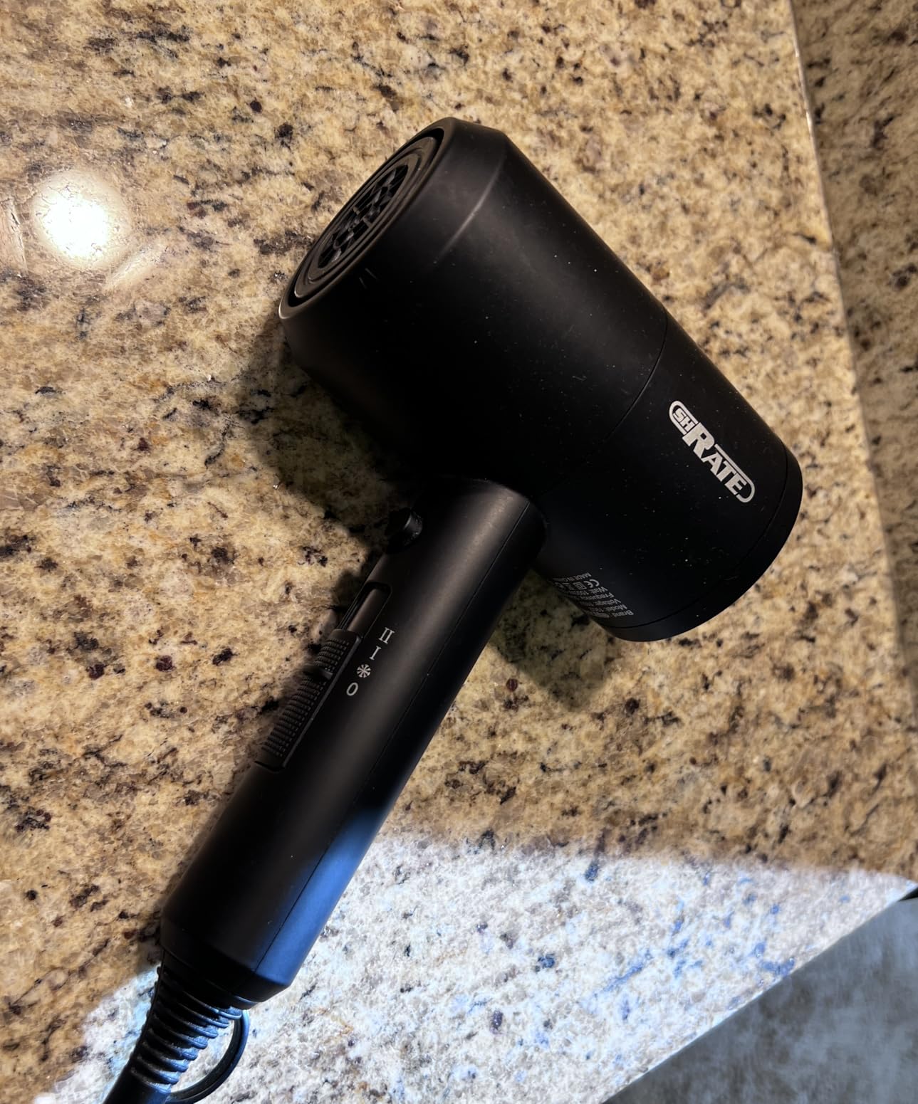 SHRATE Ionic Hair Dryer with Diffuser | Professional Blow Dryer for Curly, Frizzy & All Hair Types | Low Noise & Gentle for Sensitive Hair | Compact & Portable Design for Home, Travel, Women & Men customer photo 1