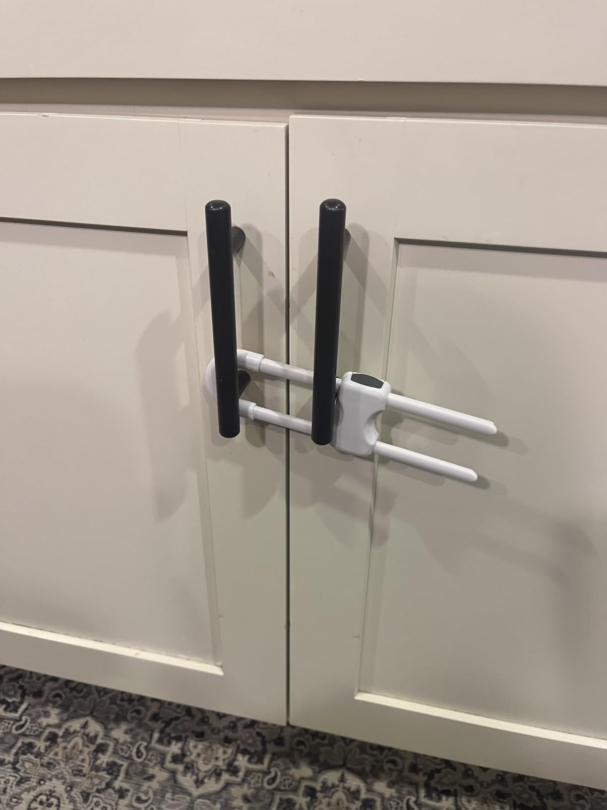 SKYLA HOMES Child Safety Sliding Cabinet Locks, White, 4 Pack, 6 Inch customer photo 2