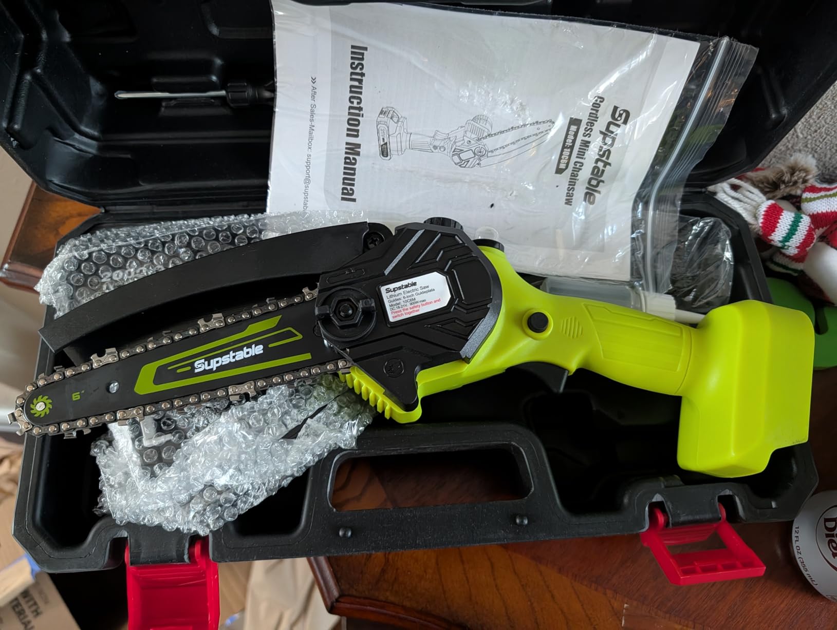 16 Inch Electric Chainsaw Cordless, 2000W Brushless Chainsaw, 4.0Ah Battery & Fast Charger, 40V Electric Chain Saws, Instant Brake, Tool-Free Chain Tension, Auto Oiling for Tree Trimming, Wood Cutting customer photo 2