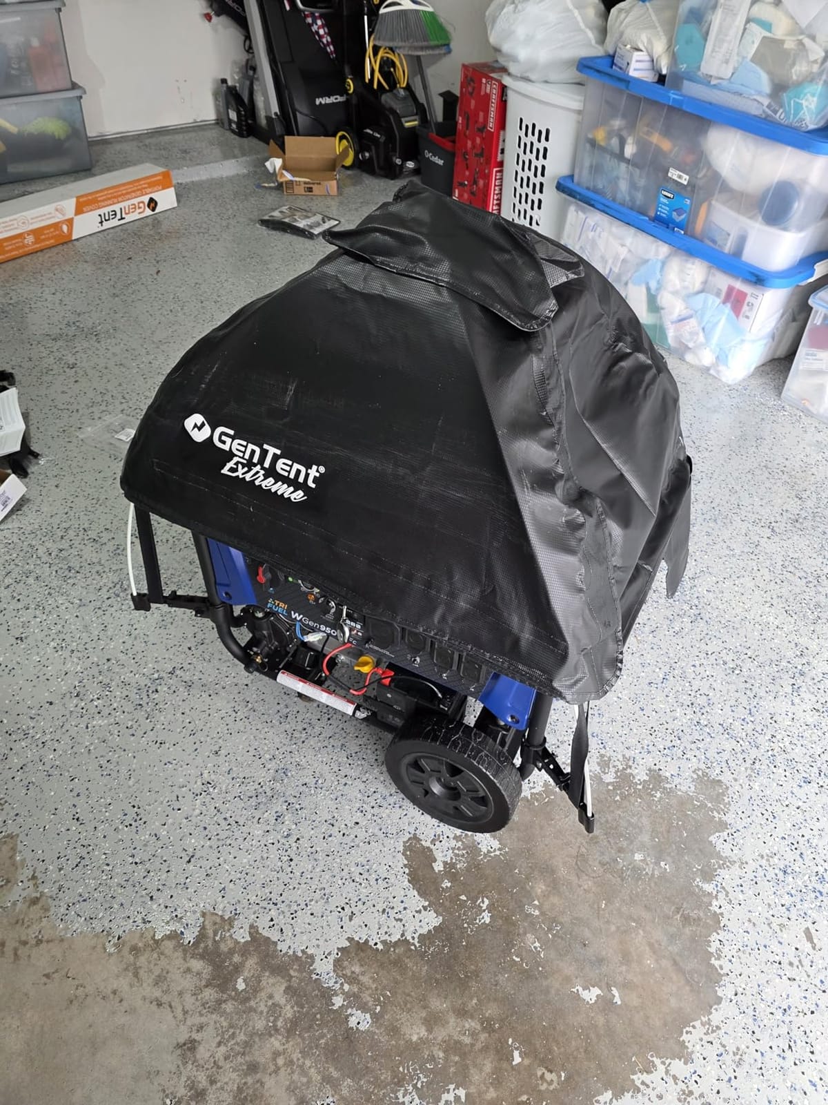 GenTent Universal Open Frame Generator Tent, Gray, Original - Extreme customer photo 2