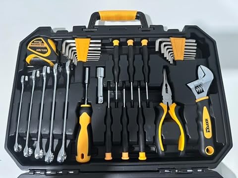 KOOPOOL 159 Piece Pink Tool Set, Tool Kit for Women, General Household pink tool kit for Home Auto Repair, Basic Mechanic Tool Box, with Storage Case customer photo 1