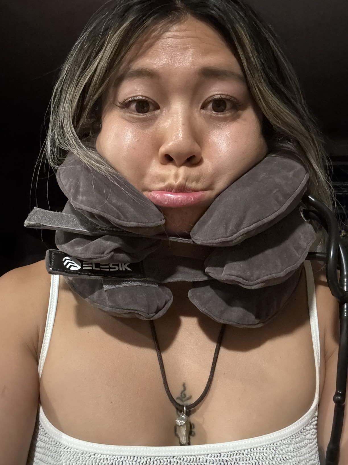 Cervical Neck Traction Device, Neck Stretcher and Cervical Traction Device | Neck Decompression Devices, Cervical Neck Stretcher, Neck Traction Pillow, Neck Extender, Neck Support, Pinched Nerve Relief customer photo 1