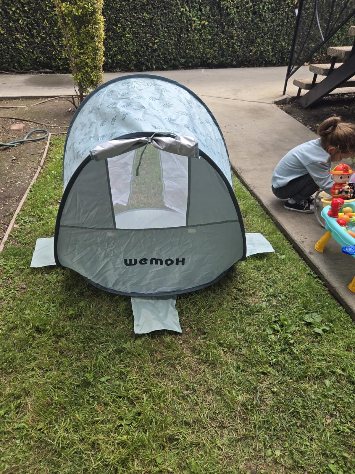 Pop-Up Baby Beach Tent UPF 50+ with Mosquito Net, Rear Vent, Sand Pockets customer photo 1
