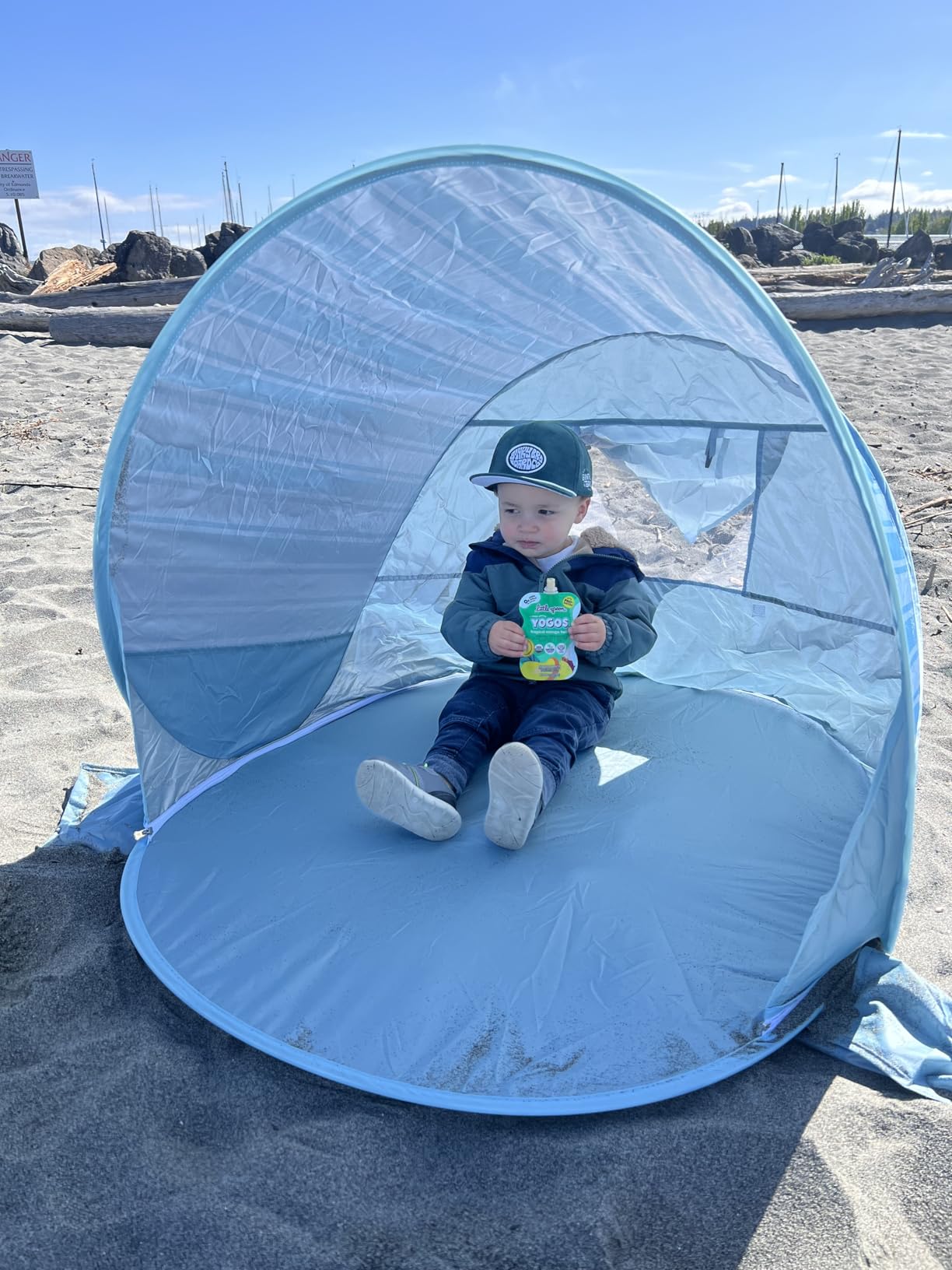 Pop Up Baby Beach Tent, Portable Toddler Sun Shade for Beach customer photo 1