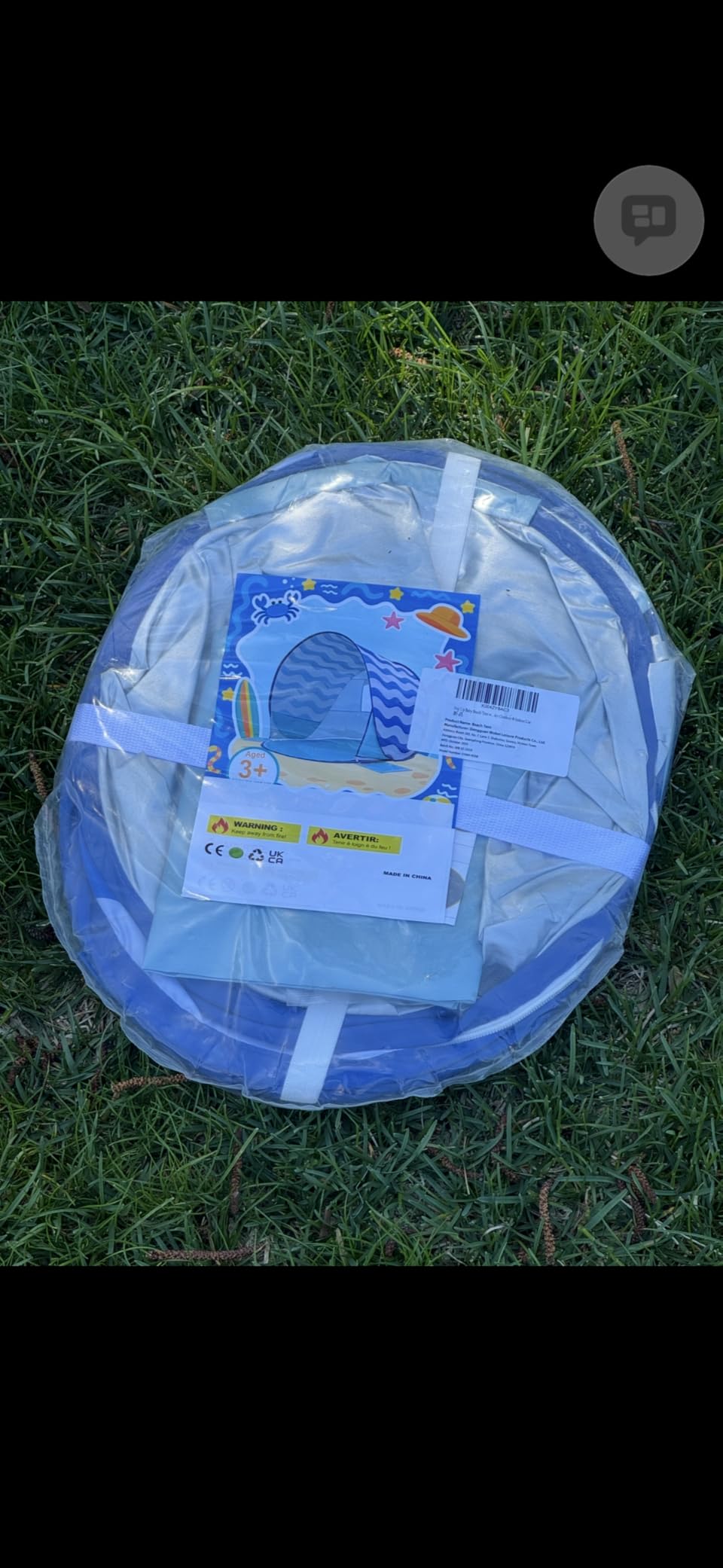 Pop Up Baby Beach Tent, Portable Toddler Sun Shade for Beach customer photo 2