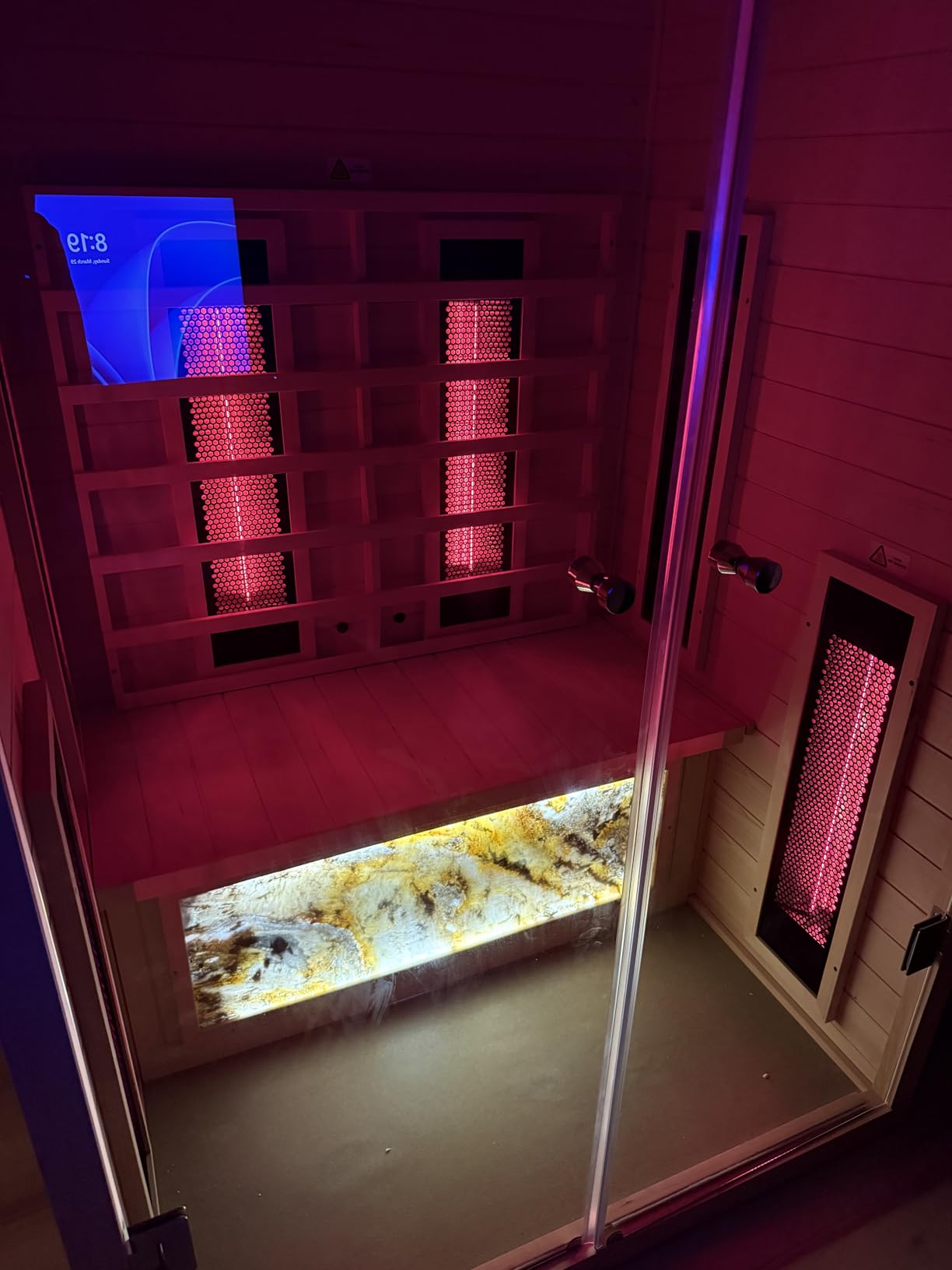Ceramic Infrared Sauna 2 Person Infrared Sauna w/Red Light Therapy customer photo 2