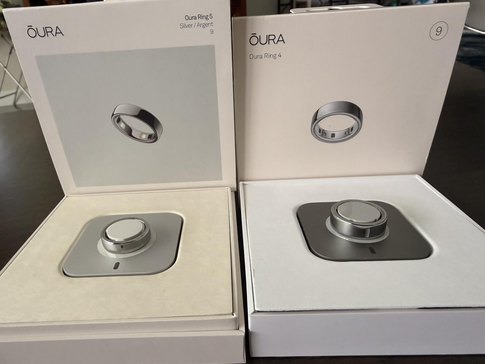 Oura Ring 5 Smart Wearable - Silver - Size 8 - Fitness & Sleep Tracker customer photo 1