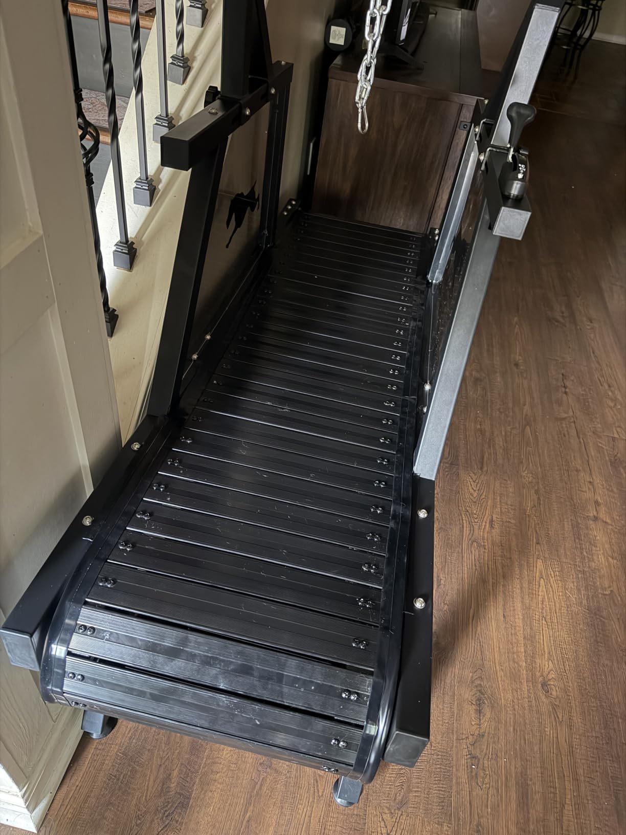 Dog Treadmill, HotFeed Dog Slat Mill for Medium Dogs, Doggy Treadmill with Brake & Plastic Track, Dog Pacer Treadmill to Keep Active and Fit, Up to 300LBS customer photo 2