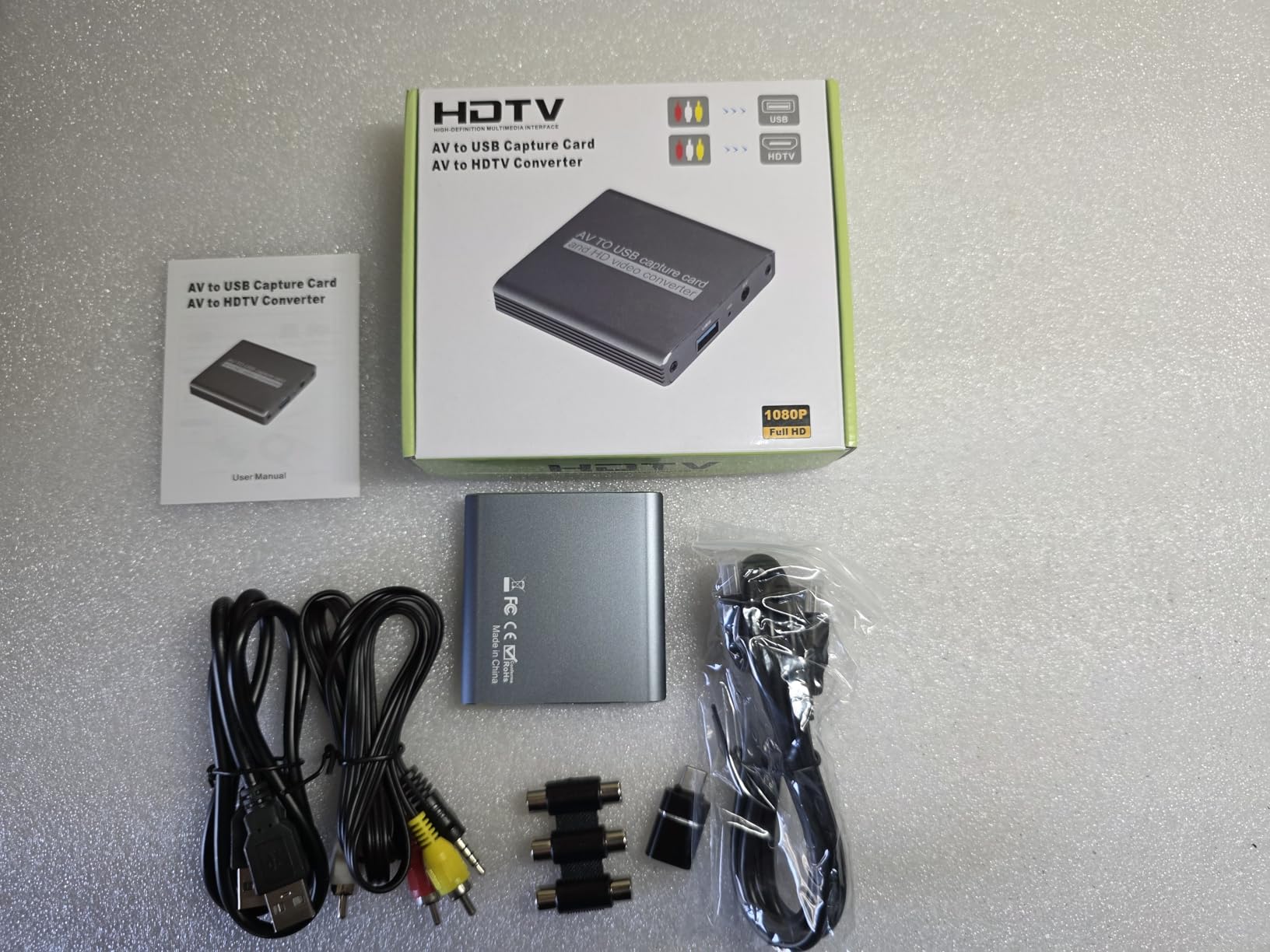 VHS to Digital Capture Card – USB Video Capture Card with HDMI Loop Out, RCA AV to USB for VCR/DVD/Hi8/PS2/Wii, 1080P 30fps Analog to Digital Converter, Effortless Record & Preview Old Videos on TV/PC customer photo 2