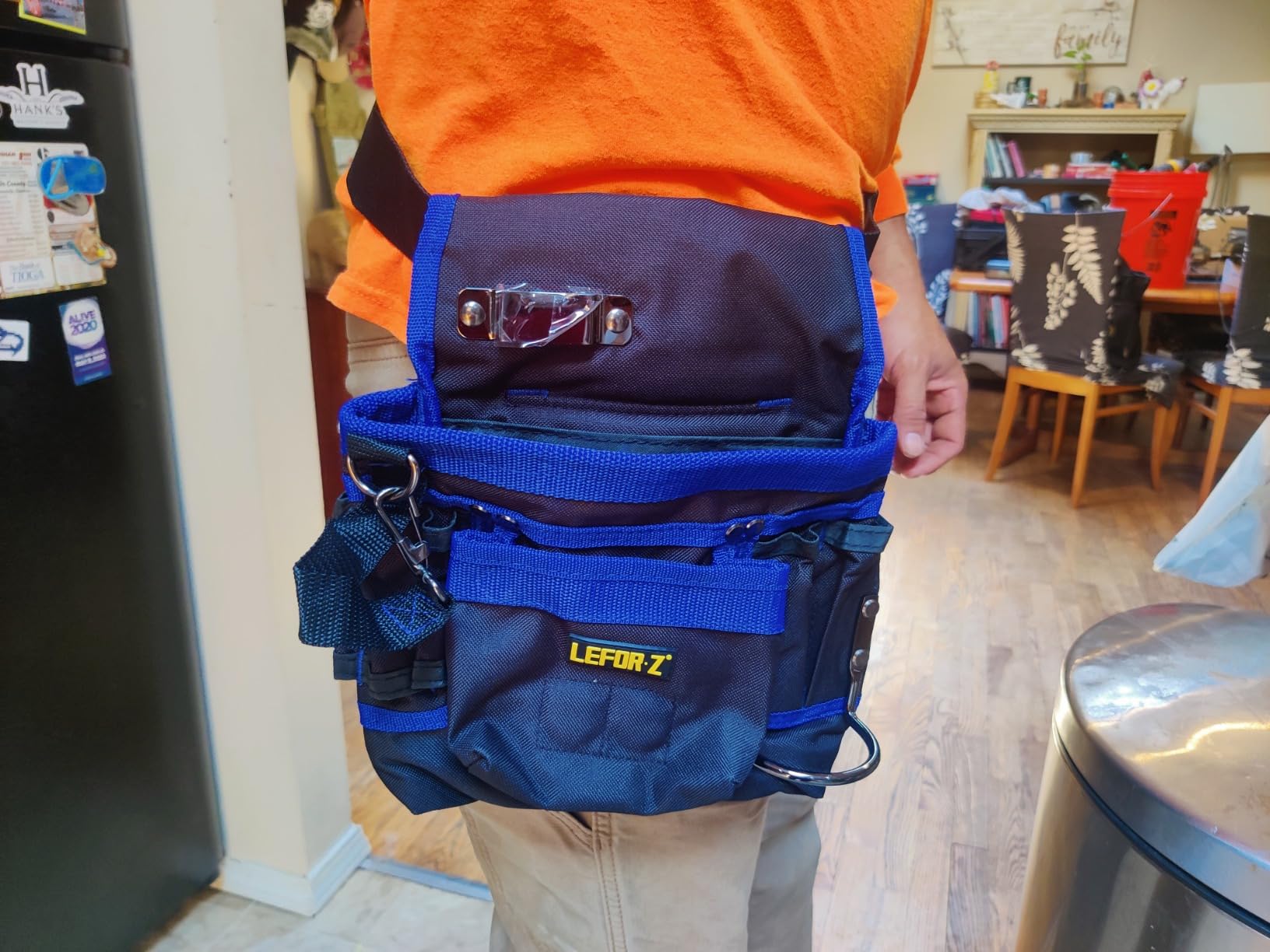 LEFOR·Z Tool Belt,14-Pockets Tool Belts for Men with Magnetic Tool Pouch customer photo 2