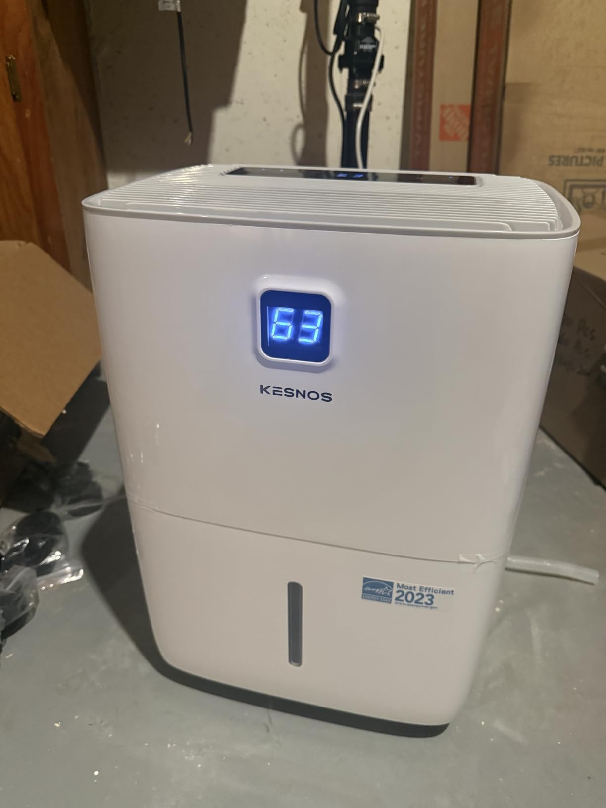 Kesnos 150 Pint Dehumidifier for Basement with Drain Hose, 7,500 Sq. Ft. customer photo 2