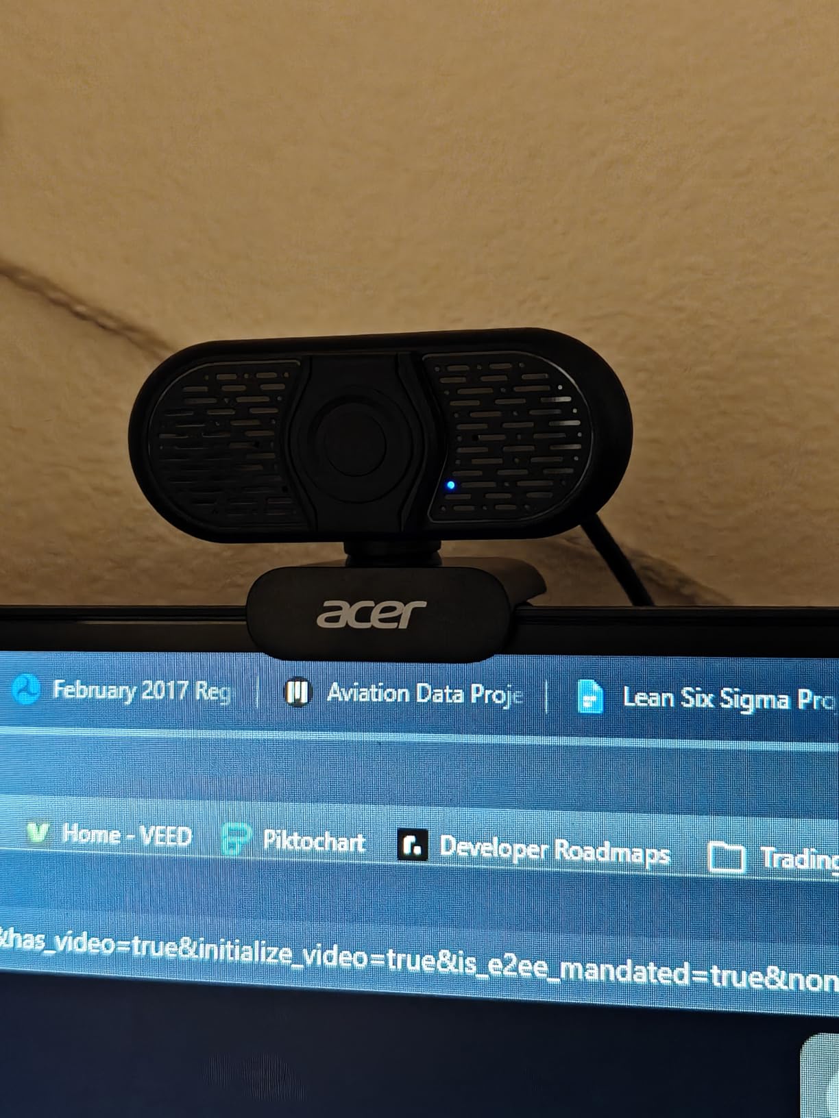 Acer A640 4K Webcam with AI Noise Canceling Mic for Streaming Meetings customer photo 1