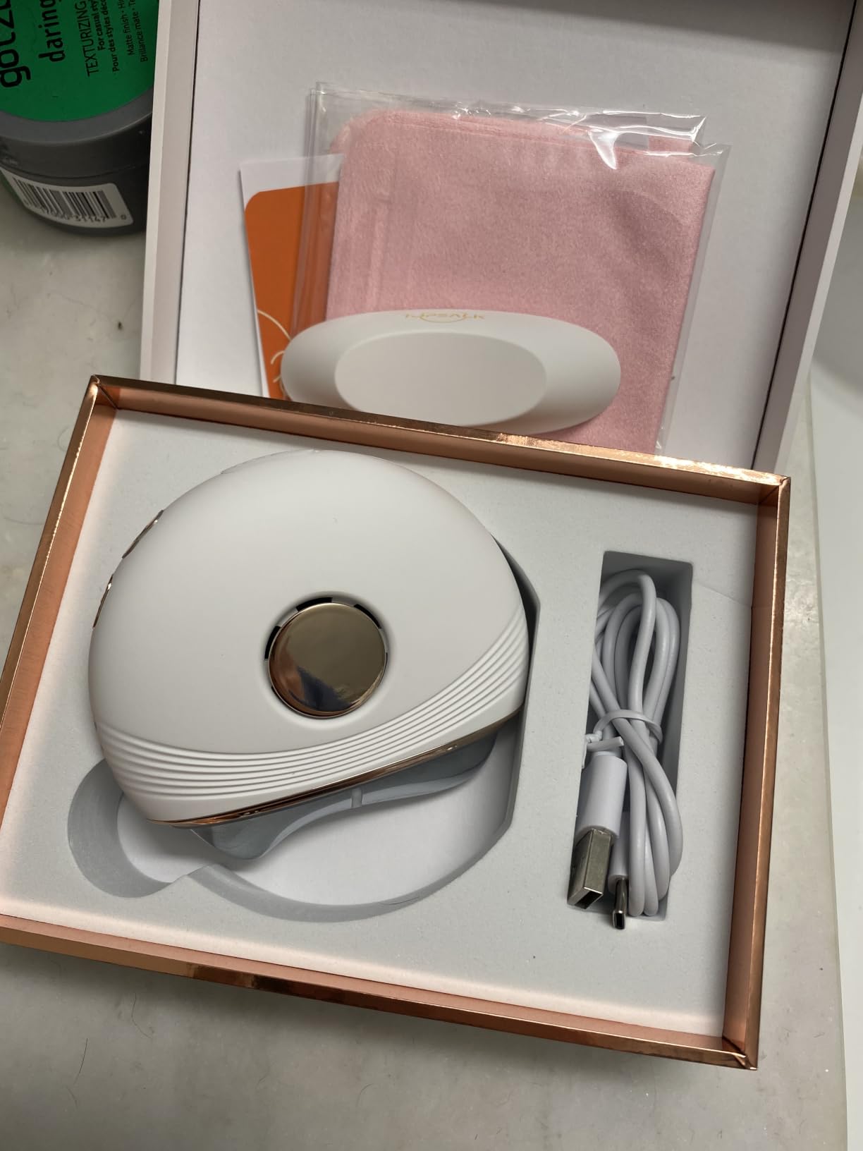 Red Light Electric Gua Sha Facial Neck Sculpting Tools with Heat, Cold, Microcurrent, Lymphatic Drainage Massager Device for Lifting Firming Contouring | Pressure Point Fascia Release | Cool Depuffing customer photo 2