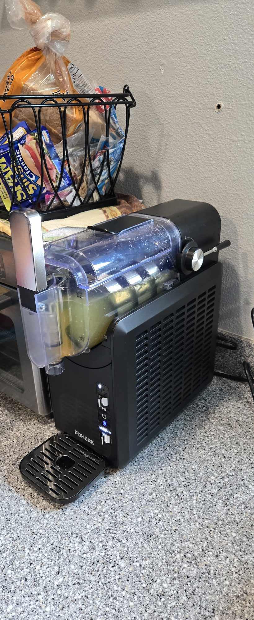 Commercial Ice Cream Machine 1400W, 20 L/H Yield Countertop Hard Serve Ice Cream Maker with 4.5L Stainless Steel Cylinder, LED Panel & Timer, One Flavors for Restaurants Snack cafes customer photo 1