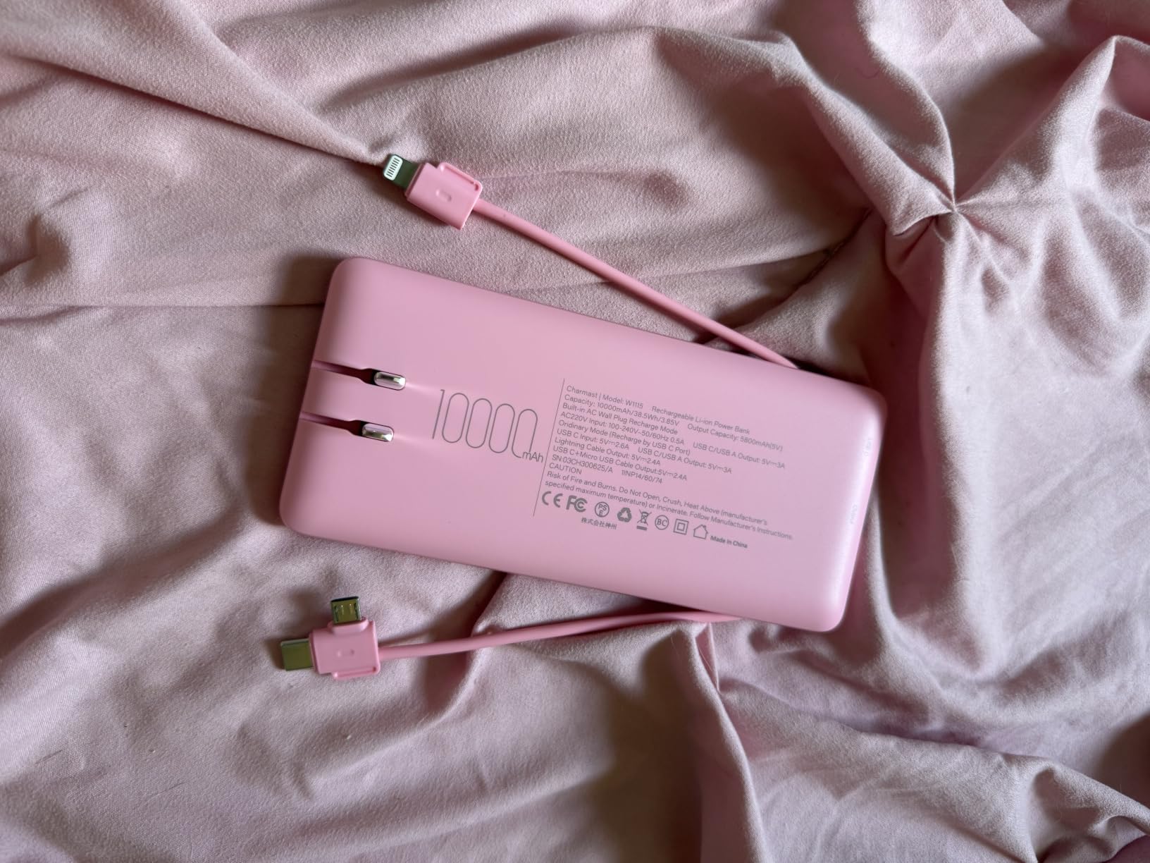 charmast Portable Charger Power Bank 10000mAh with Built-in AC Wall Plug customer photo 1