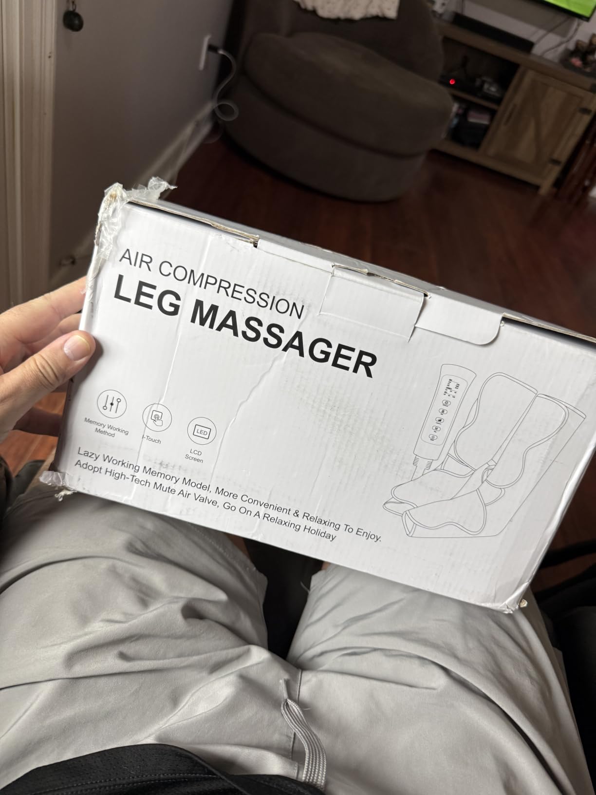 Leg Compression Massager with Heat for Circulation and Pain Relief customer photo 2
