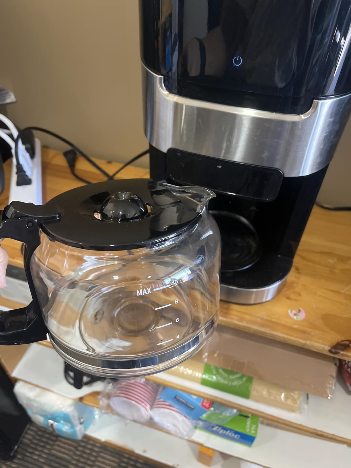 Electactic 10 Cup Coffee Maker with Grinder, Grind and Brew Coffee Machine customer photo 1