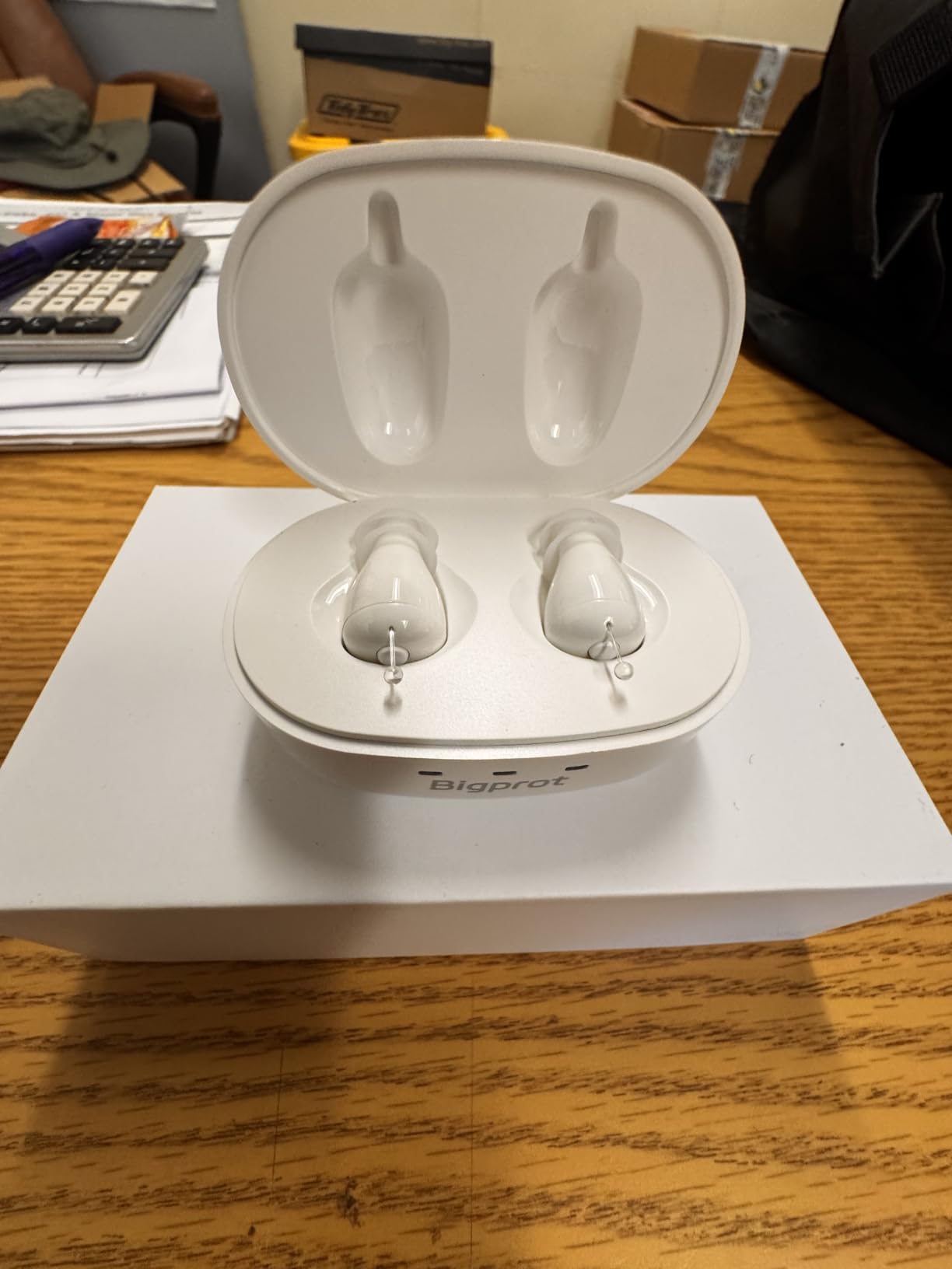 Rechargeable OTC Hearing Aids for Seniors, Digital Hearing Aids with Noise Cancellation & Feedback Suppression, Discreet Mini In-Ear Design with Simple Button Control, Magnetic Charging Case, 100H Use customer photo 2