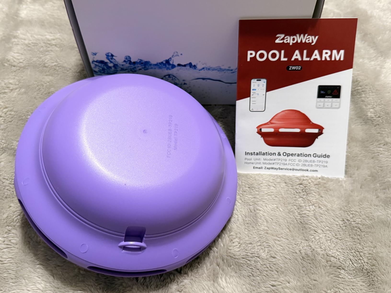 Pool Alarm with Indoor Receiver, 110dB Loud Floating Safety Pool Alarms with App Remote Control for Inground & Above Ground Pools, Blue customer photo 2