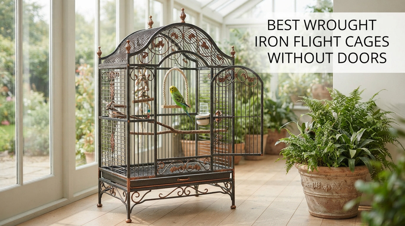best wrought irons flight cages without doors