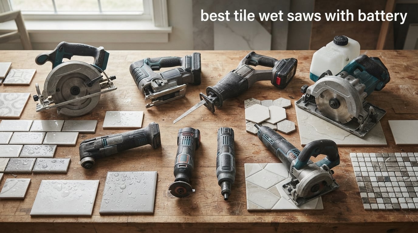 best tile wet saws with battery